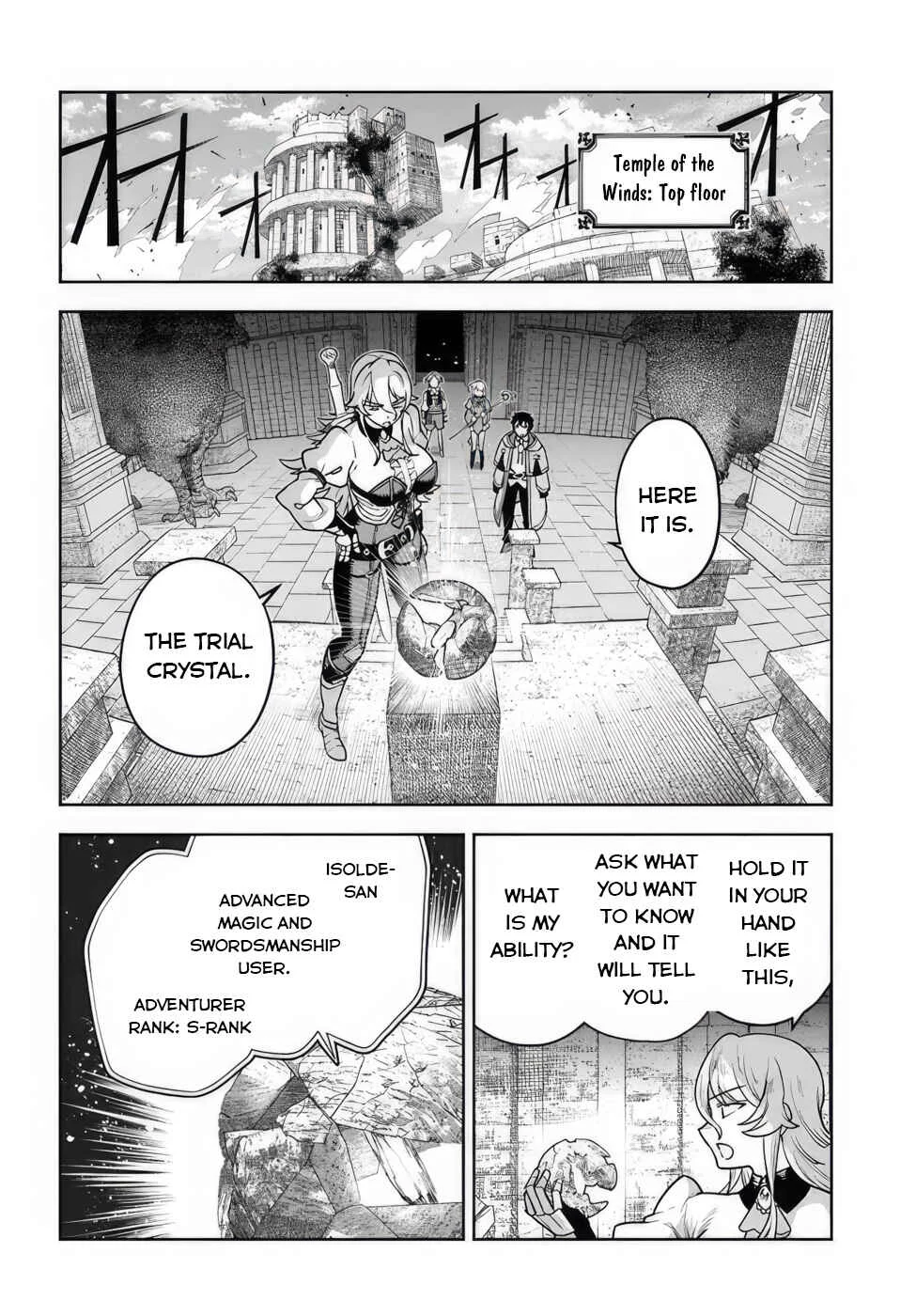 Ore Igai Dare mo Saishu Dekinai Sozai na no ni "Sozai Saishuritsu ga Hikui" to Pawahara suru Osananajimi Renkinjutsushi to Zetsuen shita Senzoku Madoushi, Henkyou no Machi de Slow Life wo Okuritai. Chapter 4: Trials of the Guild master, Part I. - Page 22