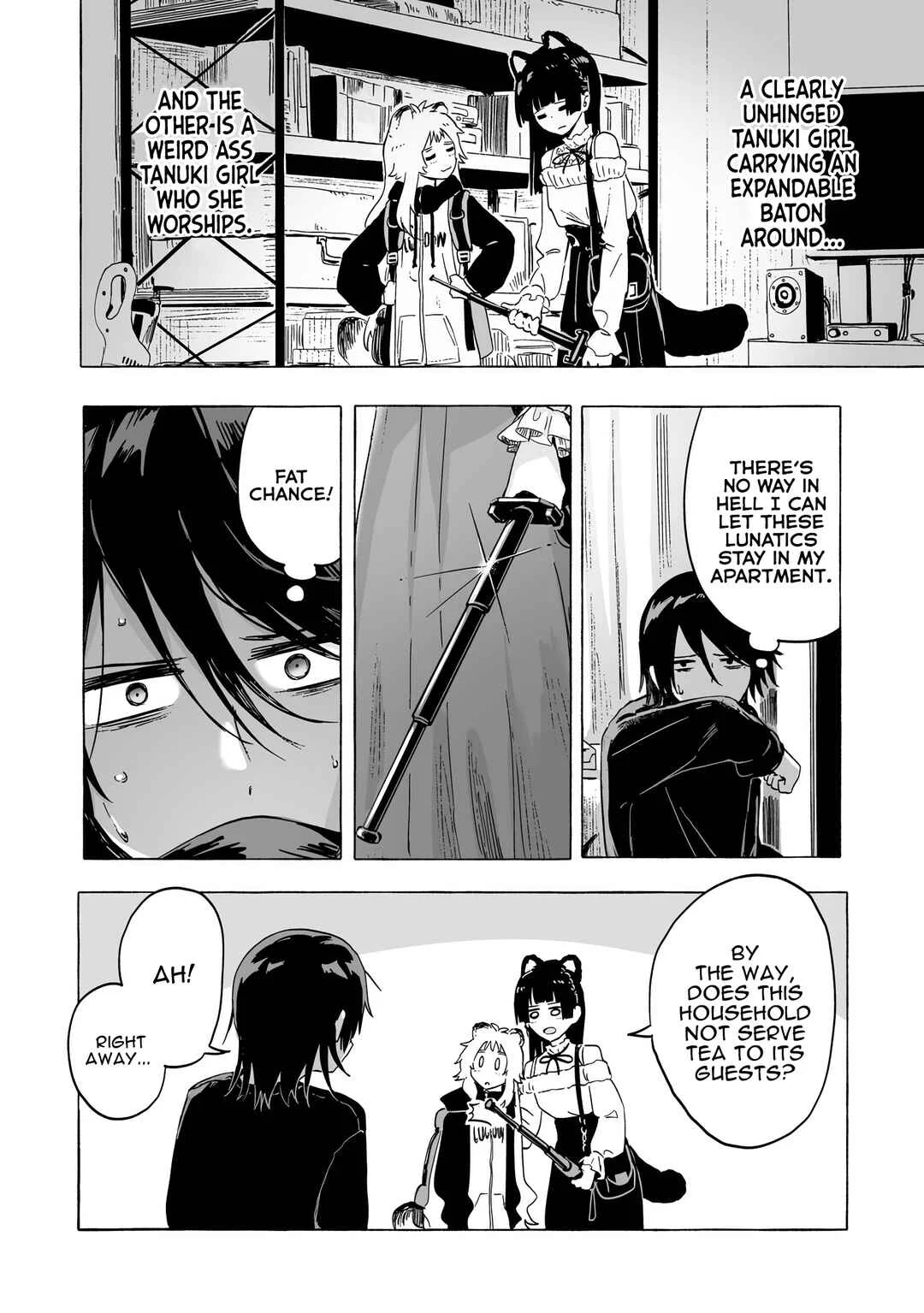 Ore no Kasu Mitaina Jinsei wa Zenbu Tanuki no sei Chapter 3.1 - Page 8