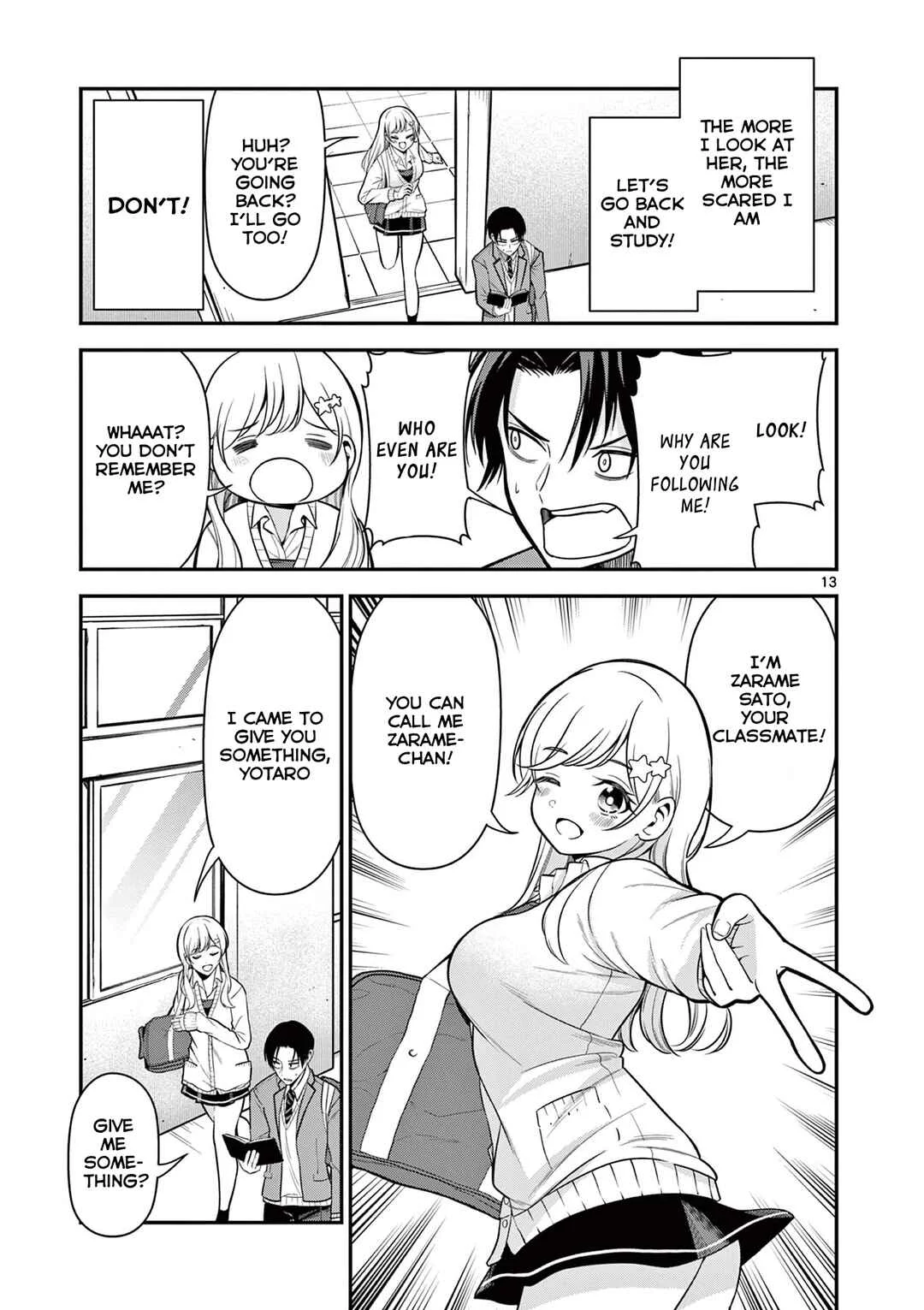 Ore wa Benkyou ga Shitai dake Na no ni! Chapter 2: Yotaro Meets A Blond Baddie - Page 14