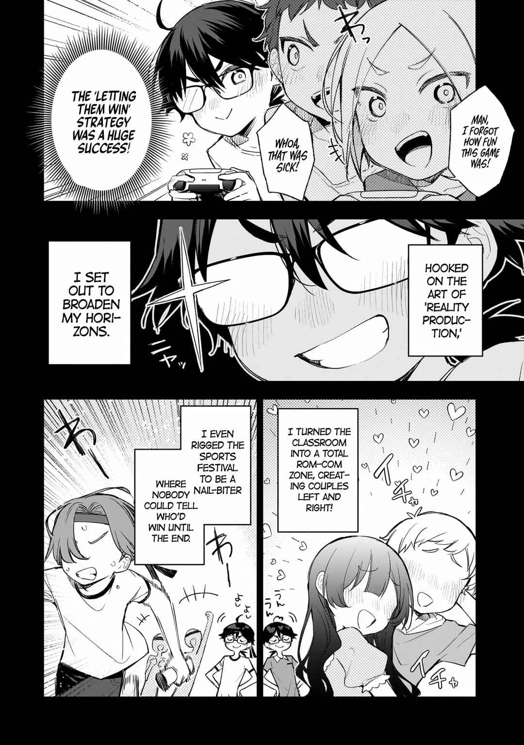Ore wa Gakuen Zunou Battle no Enshutsuka! ~Jishou Mob ga Kage kara Egaku Saikyou Shujinkou Musou Scenario~ Chapter 1: My protagonist - Page 13