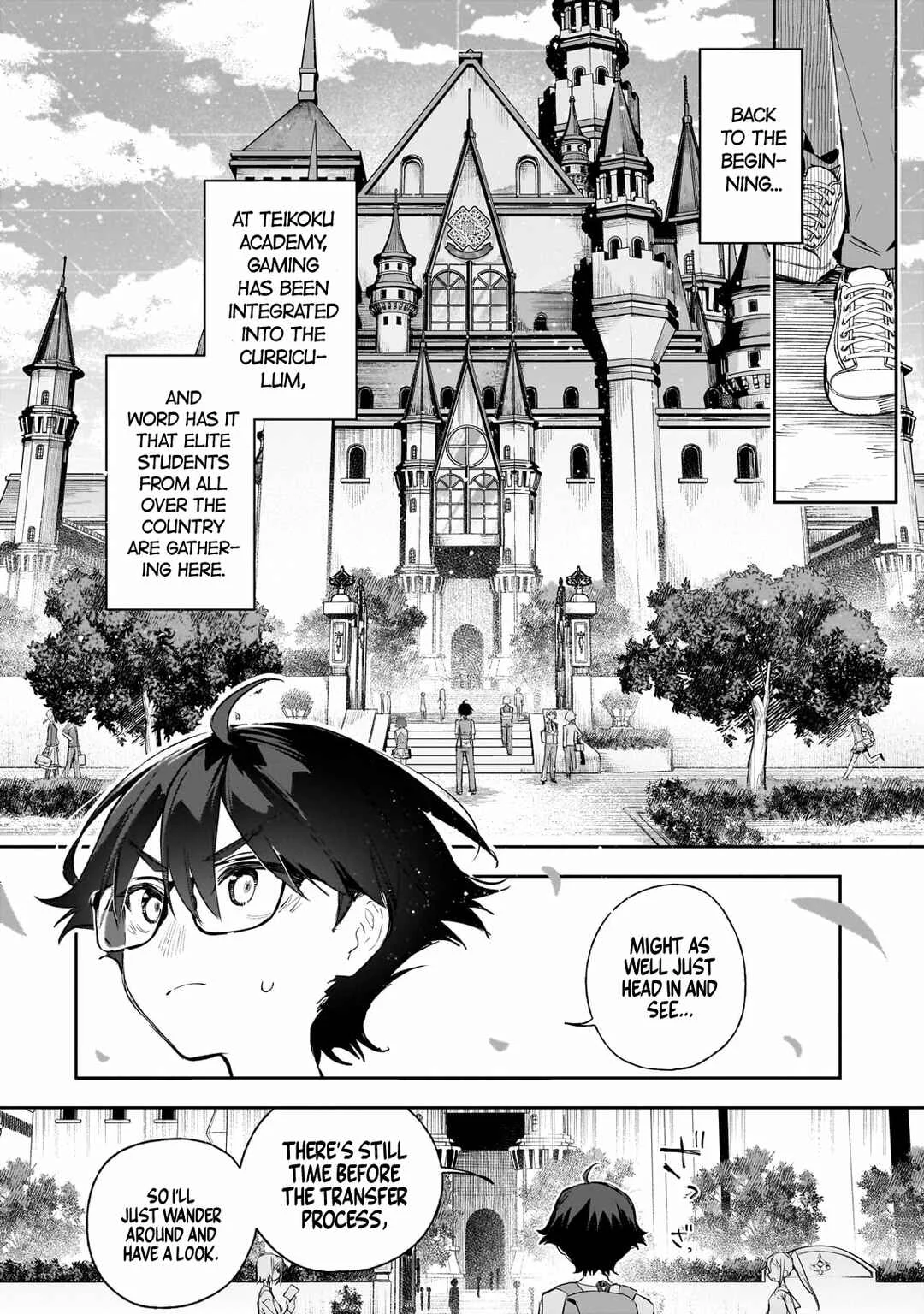 Ore wa Gakuen Zunou Battle no Enshutsuka! ~Jishou Mob ga Kage kara Egaku Saikyou Shujinkou Musou Scenario~ Chapter 1: My protagonist - Page 22