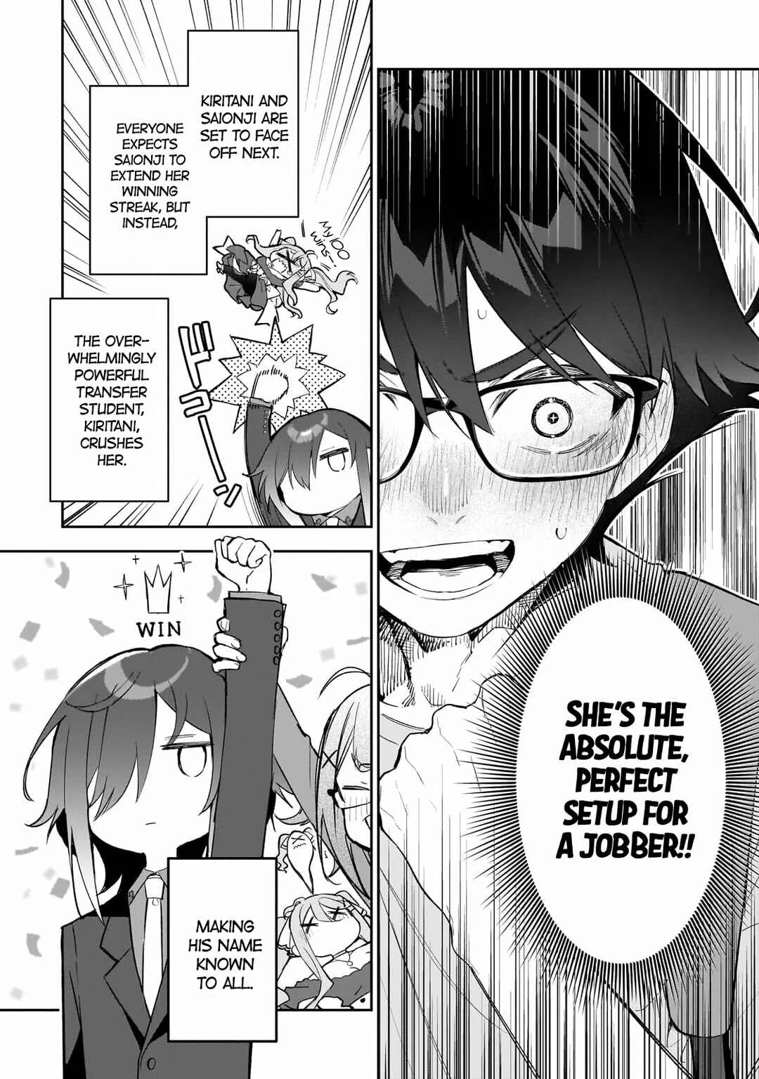 Ore wa Gakuen Zunou Battle no Enshutsuka! ~Jishou Mob ga Kage kara Egaku Saikyou Shujinkou Musou Scenario~ Chapter 1: My protagonist - Page 37