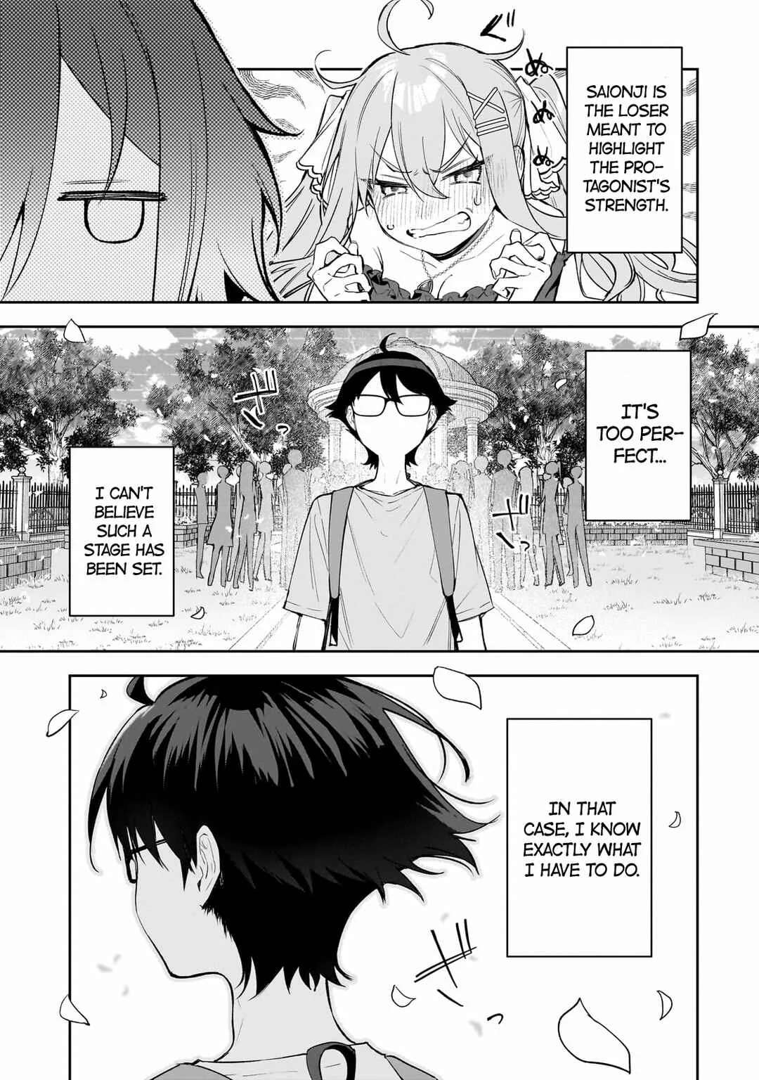 Ore wa Gakuen Zunou Battle no Enshutsuka! ~Jishou Mob ga Kage kara Egaku Saikyou Shujinkou Musou Scenario~ Chapter 1: My protagonist - Page 38