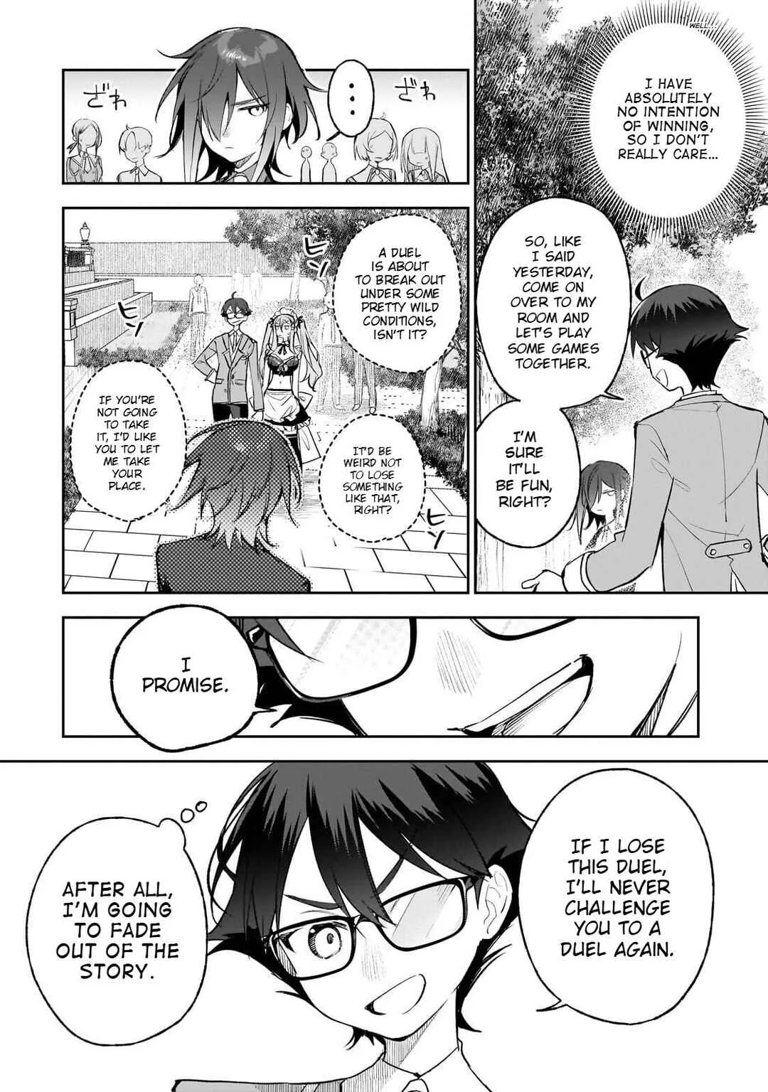 Ore wa Gakuen Zunou Battle no Enshutsuka! ~Jishou Mob ga Kage kara Egaku Saikyou Shujinkou Musou Scenario~ Chapter 3.2 - Page 12