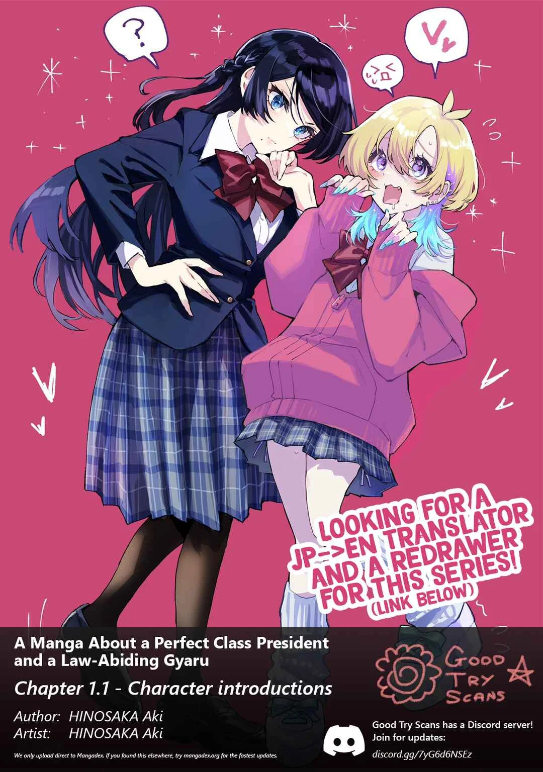 Oshi to no Yuri wa Arienai! Chapter 1.1: Character introductions - Page 1
