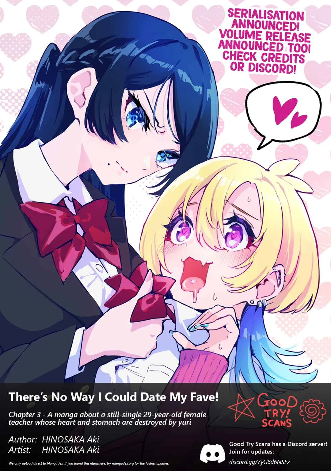 Oshi to no Yuri wa Arienai! Chapter 3: Tsukamoto Anne Will Not Budge - Page 1