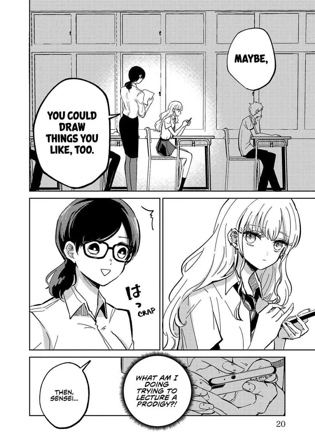 Oshiegoto - Doujin Kyoushi to Tensai Gyaru Chapter 1 - Page 22