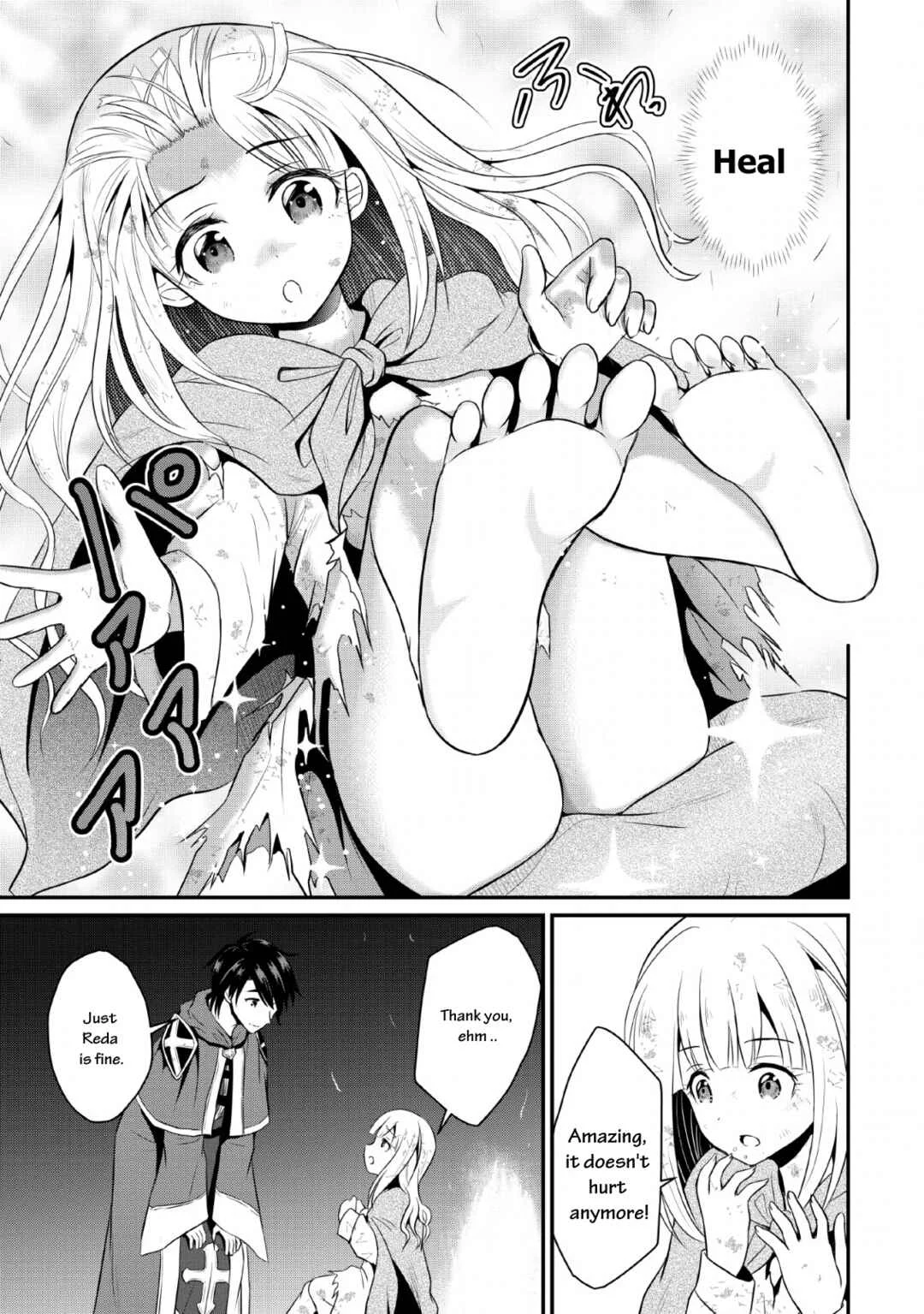 Ossan Teihen Chiyushi to Manamusume no Henkyou Life ~Chuunen Otoko ga Kaifuku Skill ni Kakusei Shite, Eiyuu e Nariagaru~ Chapter 1: That's it! Let's move to a frontier town! - Page 34