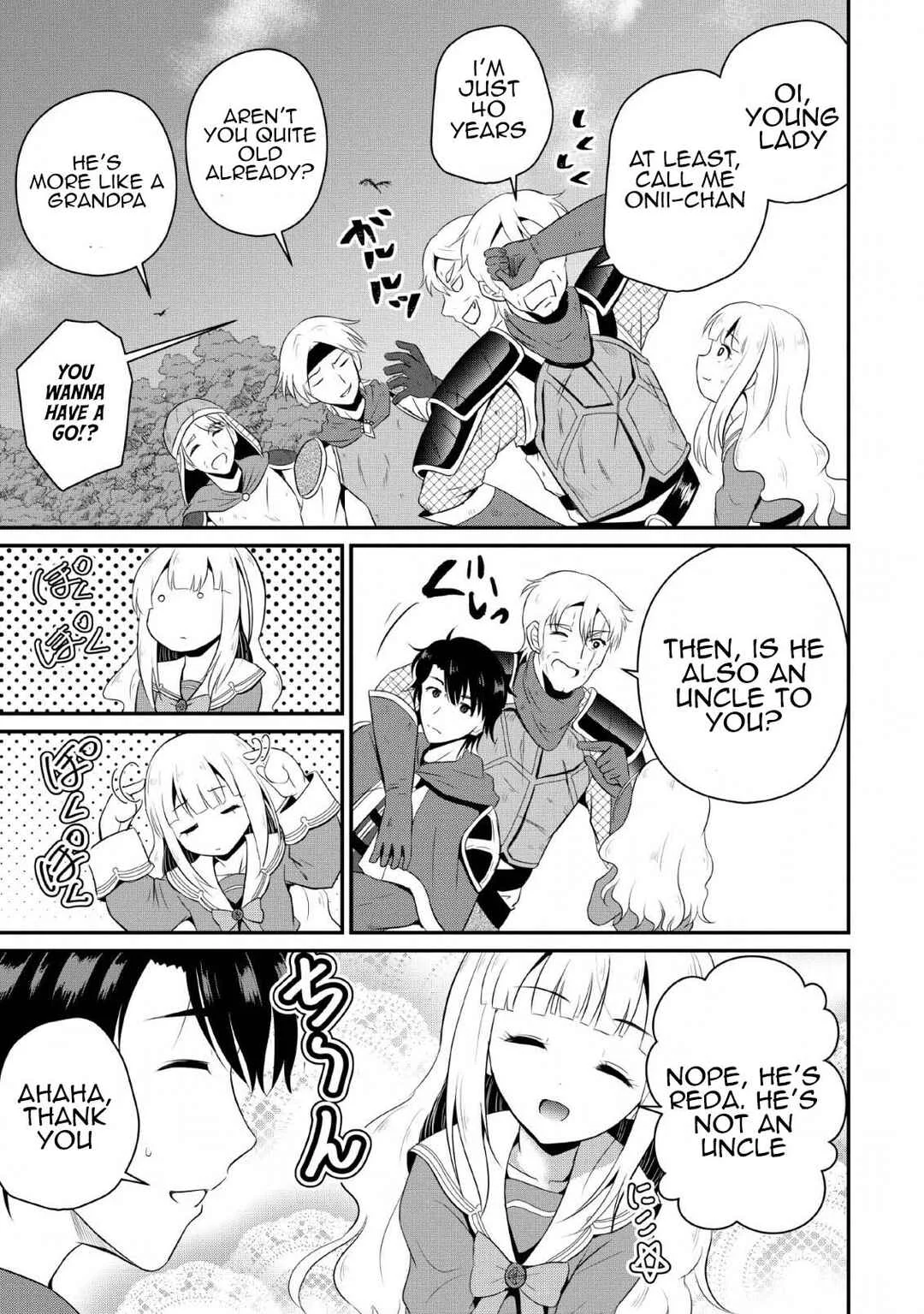 Ossan Teihen Chiyushi to Manamusume no Henkyou Life ~Chuunen Otoko ga Kaifuku Skill ni Kakusei Shite, Eiyuu e Nariagaru~ Chapter 4: Frontier town, Amulus - Page 19