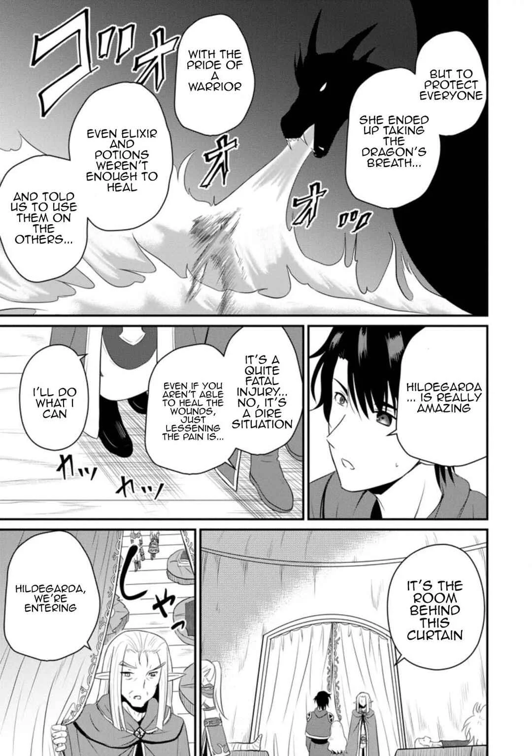 Ossan Teihen Chiyushi to Manamusume no Henkyou Life ~Chuunen Otoko ga Kaifuku Skill ni Kakusei Shite, Eiyuu e Nariagaru~ Chapter 5: Meeting with the Elf - Page 27