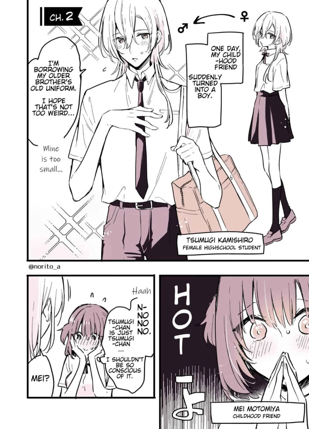 Otokonoko ni Nacchatta Joshikousei Chapter 2 - Page 1
