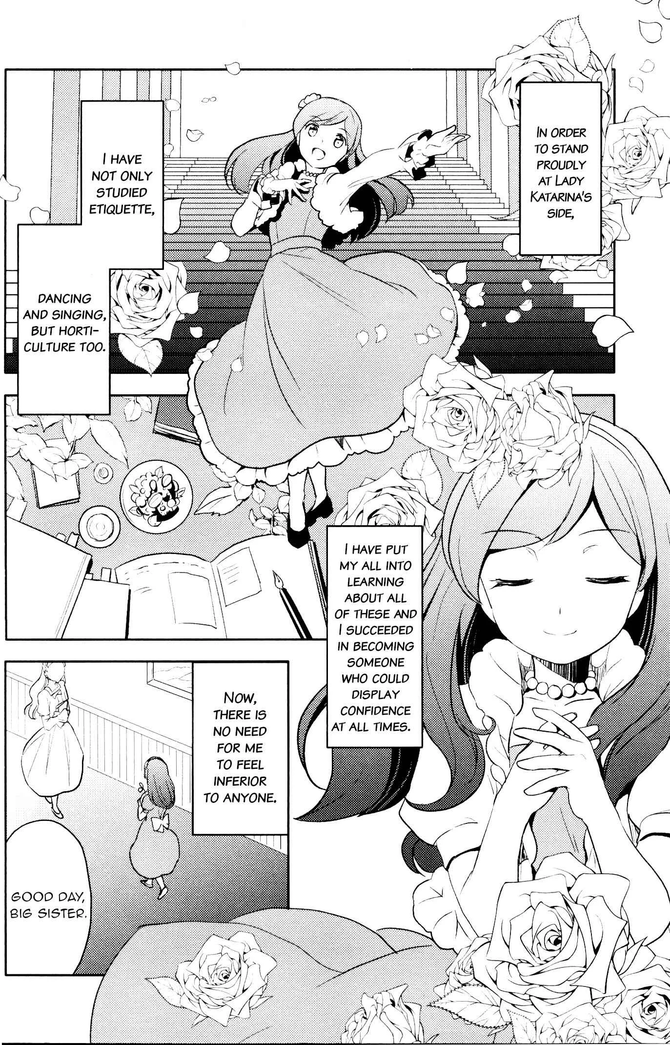 Otome Game no Hametsu Flag shika nai Akuyaku Reijou ni Tensei shite shimatta... GIRLS PATCH Chapter 2: It's a Perfect Garden. (Nacht) - Page 4
