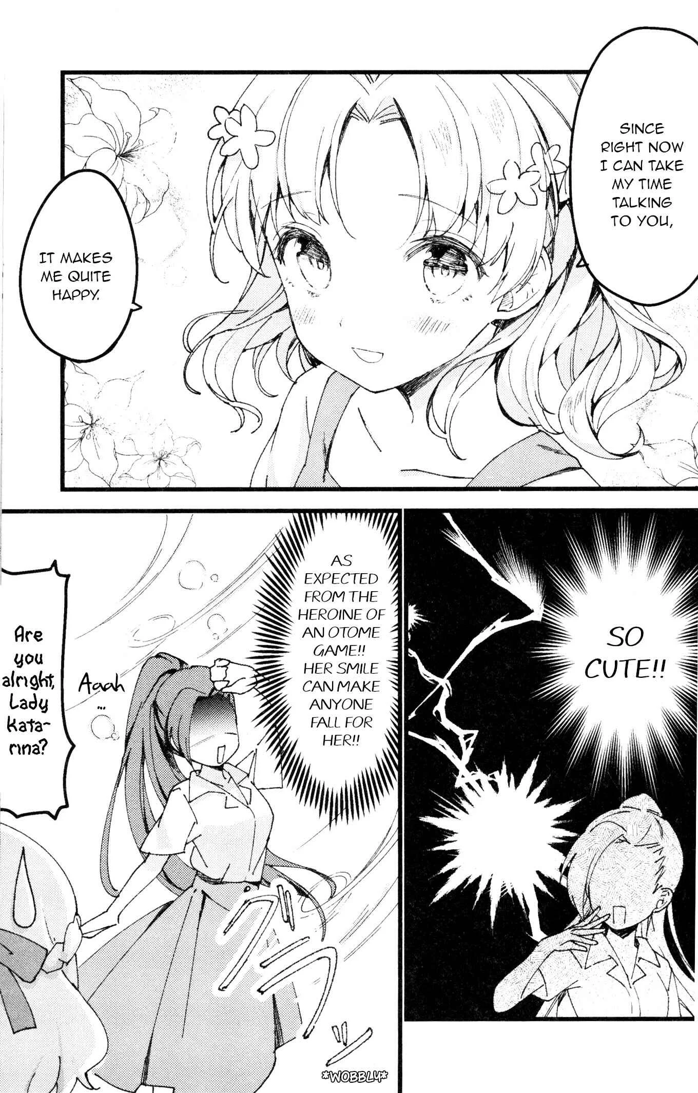 Otome Game no Hametsu Flag shika nai Akuyaku Reijou ni Tensei shite shimatta... GIRLS PATCH Chapter 4: Our tea time together (Kanda Dan) - Page 5