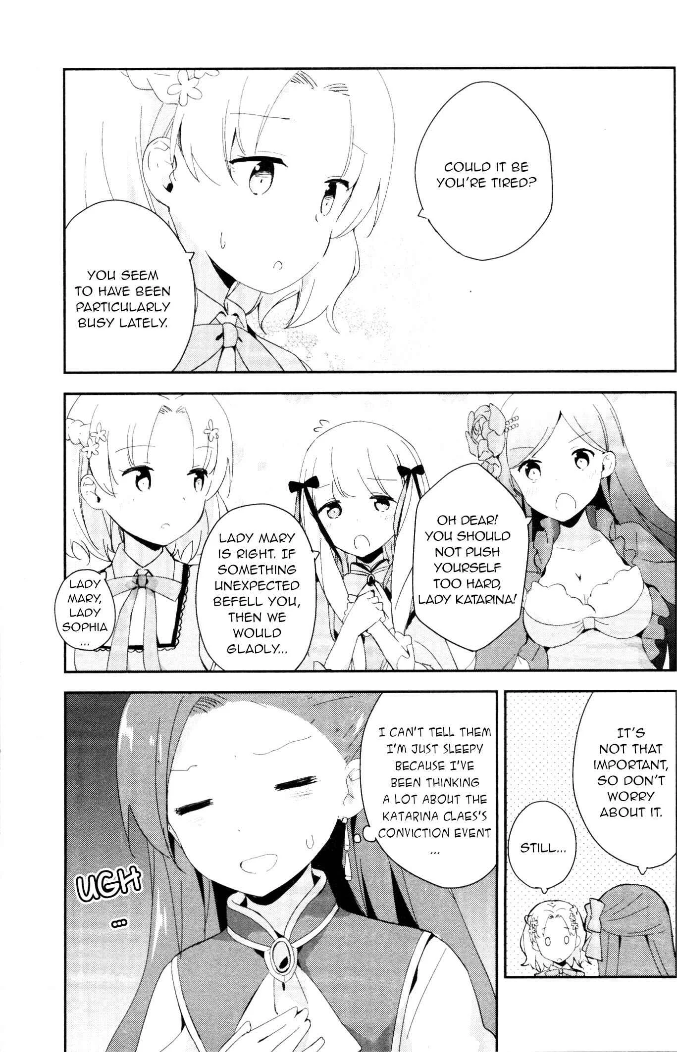 Otome Game no Hametsu Flag shika nai Akuyaku Reijou ni Tensei shite shimatta... GIRLS PATCH Chapter 5: The Lady Katarina Pampering Group (Nonaka Yuu) - Page 3