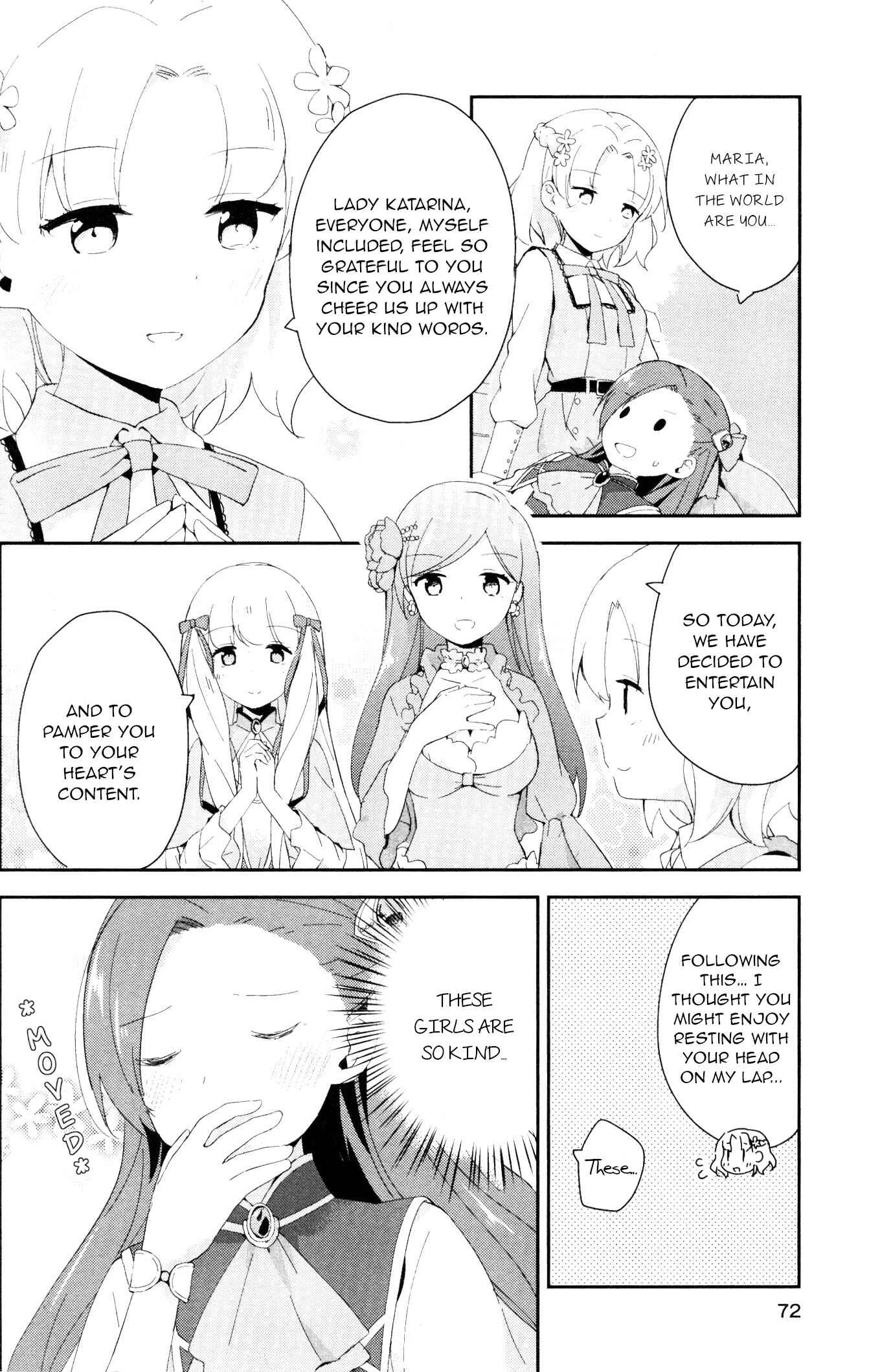 Otome Game no Hametsu Flag shika nai Akuyaku Reijou ni Tensei shite shimatta... GIRLS PATCH Chapter 5: The Lady Katarina Pampering Group (Nonaka Yuu) - Page 6