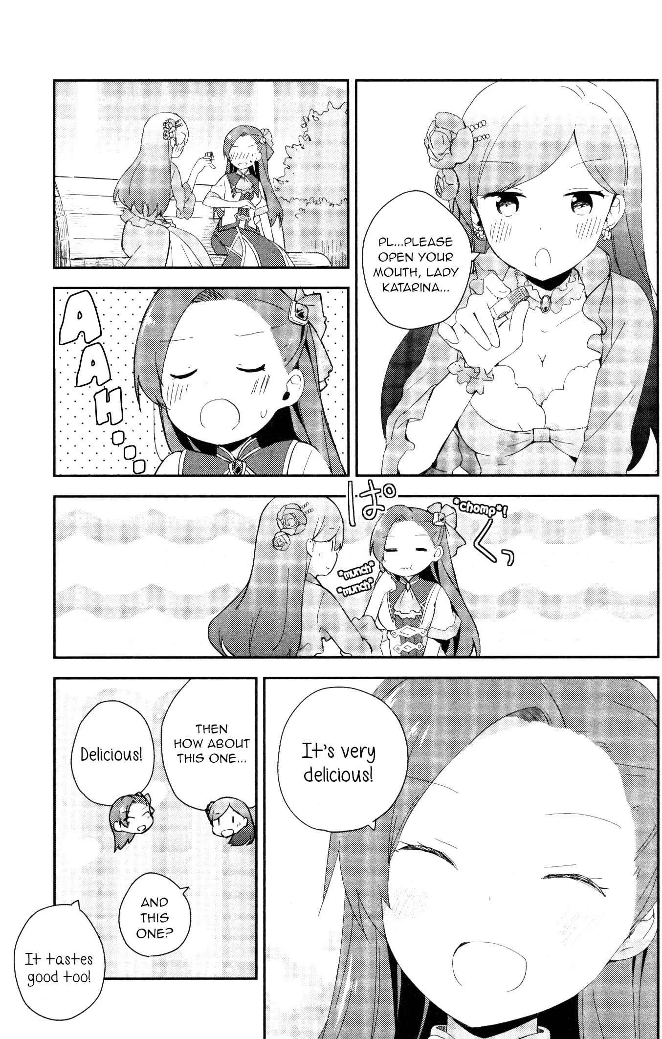 Otome Game no Hametsu Flag shika nai Akuyaku Reijou ni Tensei shite shimatta... GIRLS PATCH Chapter 5: The Lady Katarina Pampering Group (Nonaka Yuu) - Page 11