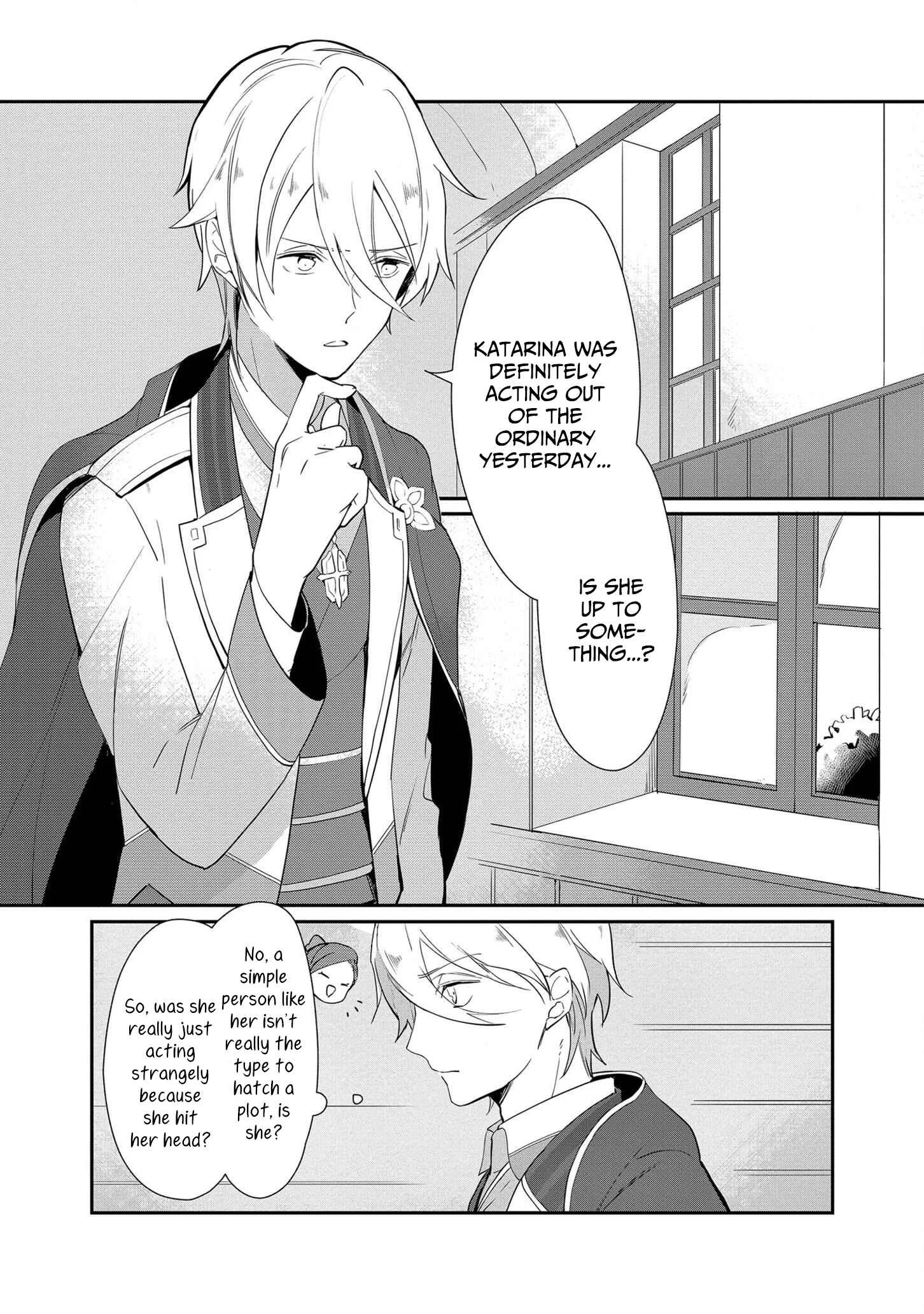 Otome Game no Hametsu Flag shika nai Akuyaku Reijou ni Tensei shite shimatta... Zettai Zetsumei! Hametsu Sunzen Hen Chapter 1: A 15 Year Old Katarina Recalls Her Previous Life's Memories - Page 13