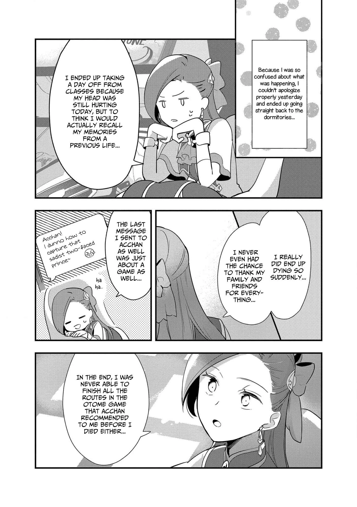 Otome Game no Hametsu Flag shika nai Akuyaku Reijou ni Tensei shite shimatta... Zettai Zetsumei! Hametsu Sunzen Hen Chapter 1: A 15 Year Old Katarina Recalls Her Previous Life's Memories - Page 16
