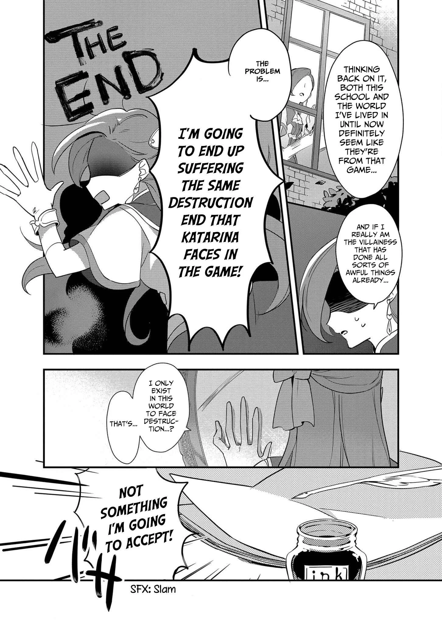 Otome Game no Hametsu Flag shika nai Akuyaku Reijou ni Tensei shite shimatta... Zettai Zetsumei! Hametsu Sunzen Hen Chapter 1: A 15 Year Old Katarina Recalls Her Previous Life's Memories - Page 21