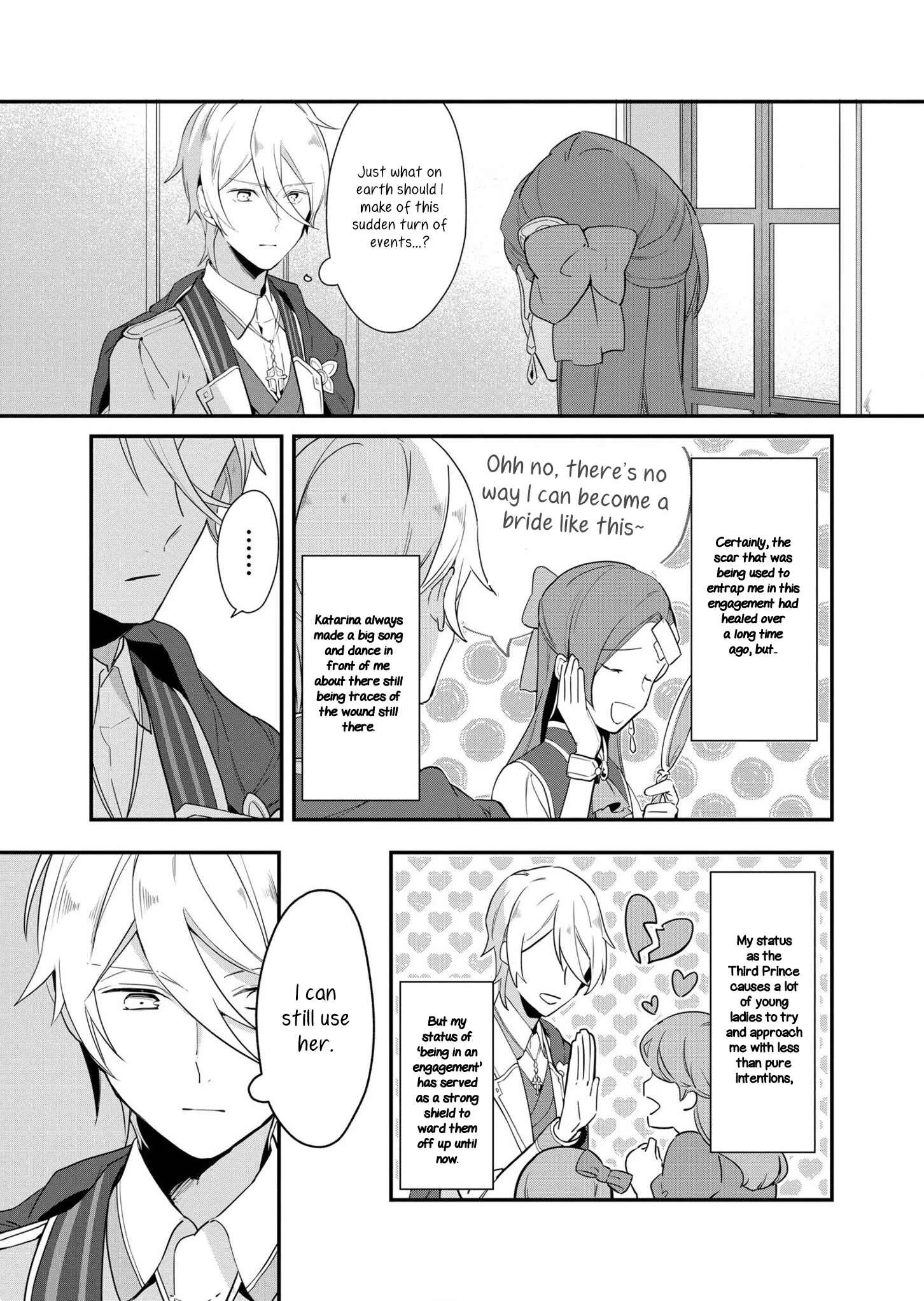 Otome Game no Hametsu Flag shika nai Akuyaku Reijou ni Tensei shite shimatta... Zettai Zetsumei! Hametsu Sunzen Hen Chapter 2: Aiming for a Broken Engagement - Page 9