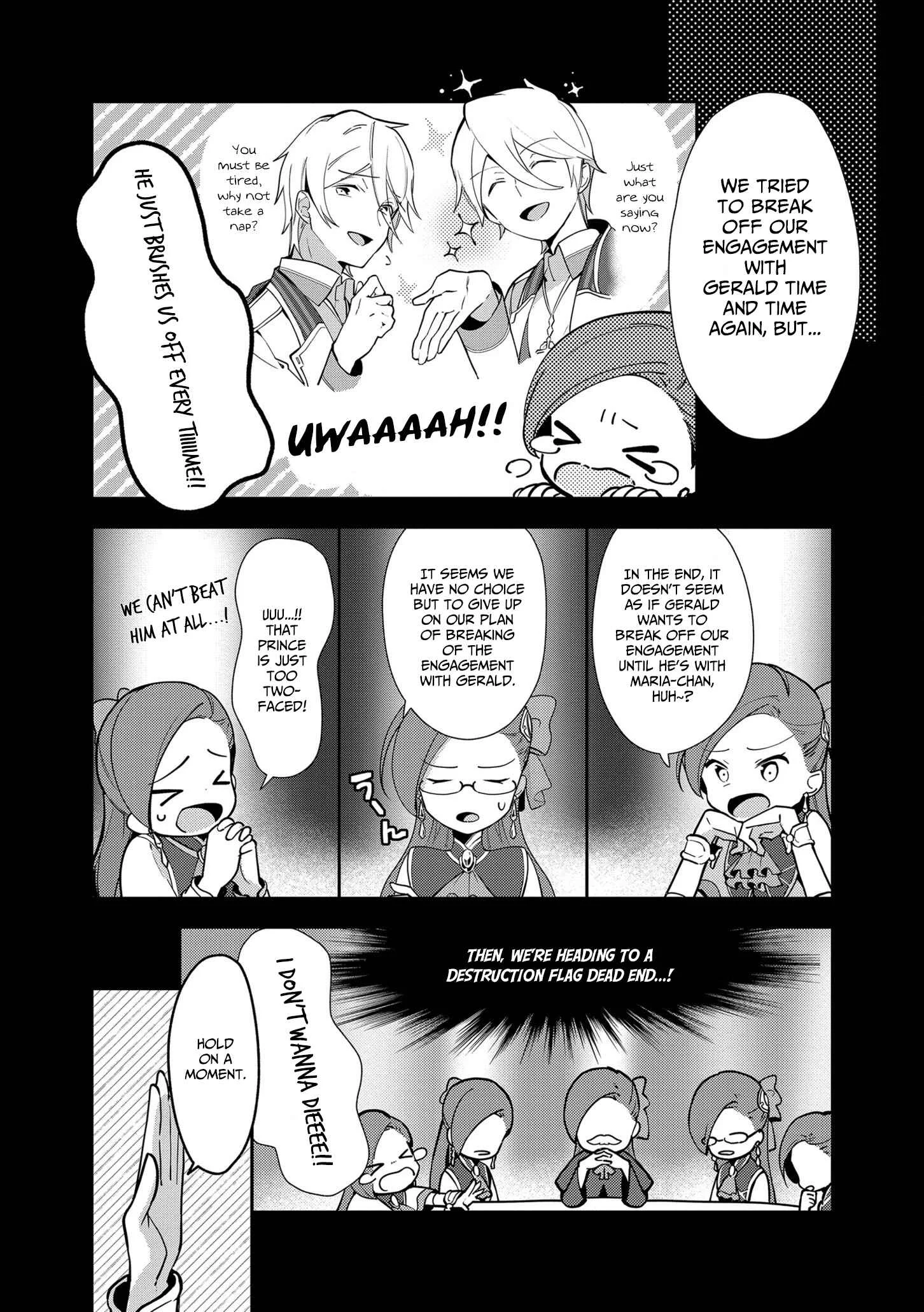 Otome Game no Hametsu Flag shika nai Akuyaku Reijou ni Tensei shite shimatta... Zettai Zetsumei! Hametsu Sunzen Hen Chapter 4: Training Magic - Page 4