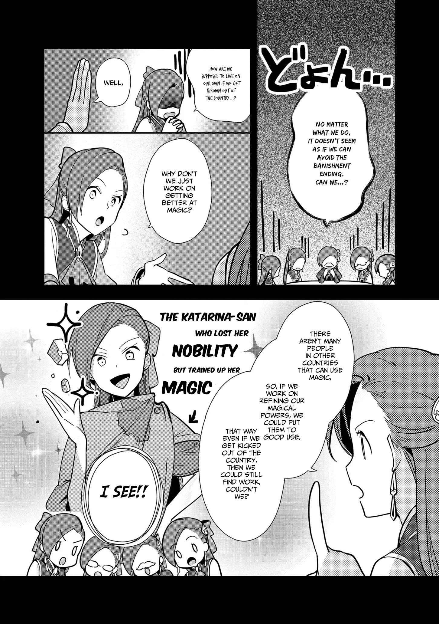 Otome Game no Hametsu Flag shika nai Akuyaku Reijou ni Tensei shite shimatta... Zettai Zetsumei! Hametsu Sunzen Hen Chapter 4: Training Magic - Page 6