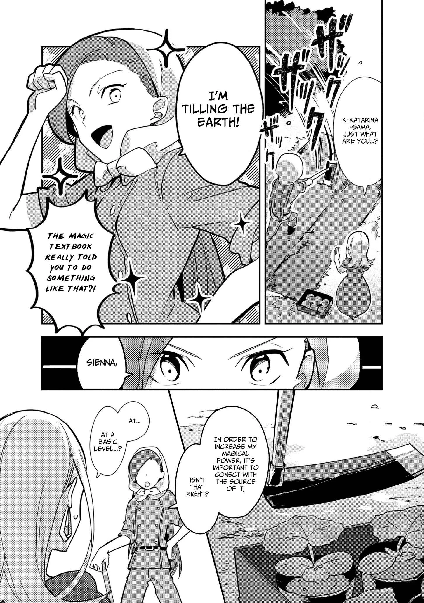 Otome Game no Hametsu Flag shika nai Akuyaku Reijou ni Tensei shite shimatta... Zettai Zetsumei! Hametsu Sunzen Hen Chapter 4: Training Magic - Page 12