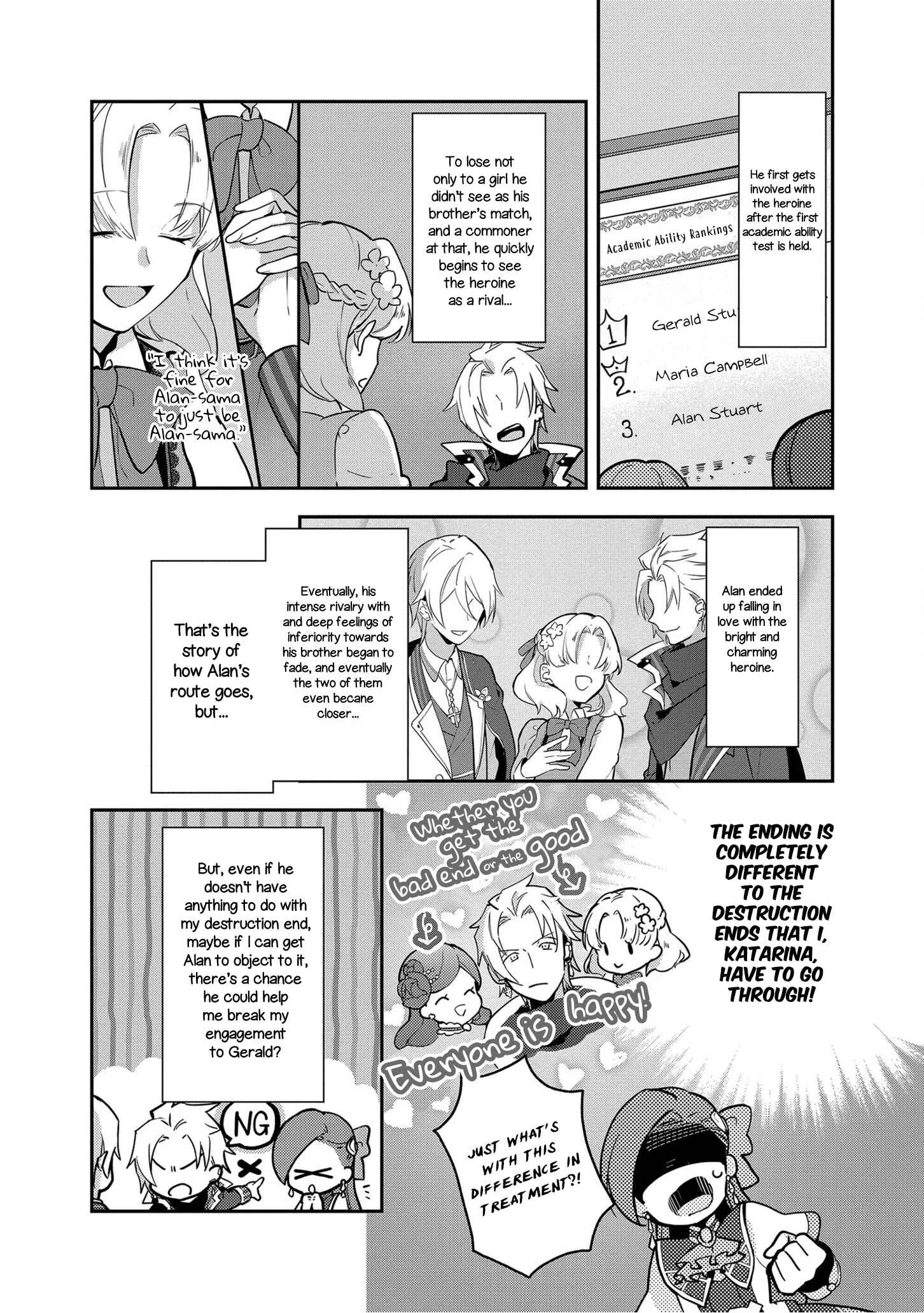 Otome Game no Hametsu Flag shika nai Akuyaku Reijou ni Tensei shite shimatta... Zettai Zetsumei! Hametsu Sunzen Hen Chapter 5: Gerald's Weakness - Page 13