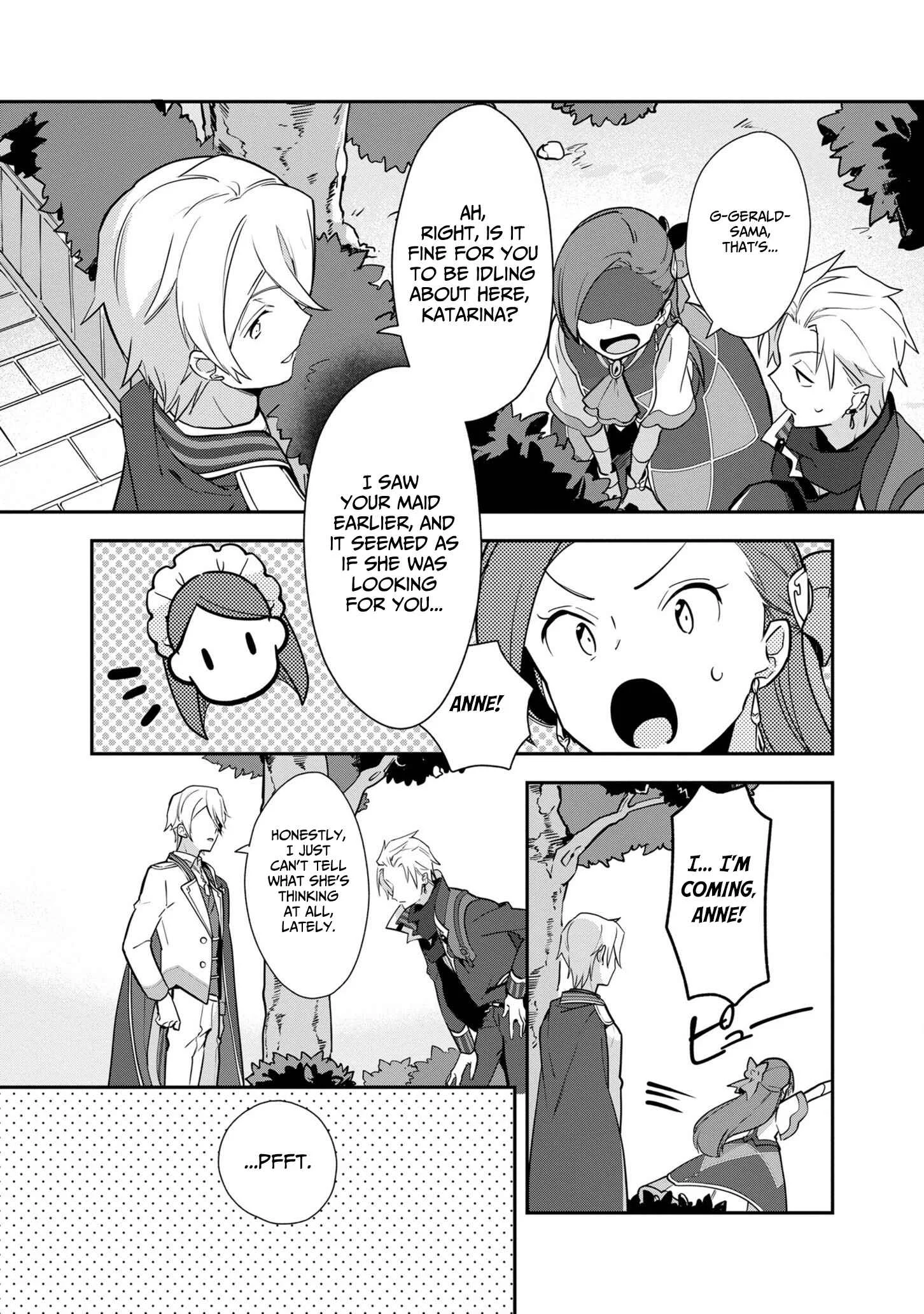 Otome Game no Hametsu Flag shika nai Akuyaku Reijou ni Tensei shite shimatta... Zettai Zetsumei! Hametsu Sunzen Hen Chapter 5: Gerald's Weakness - Page 23