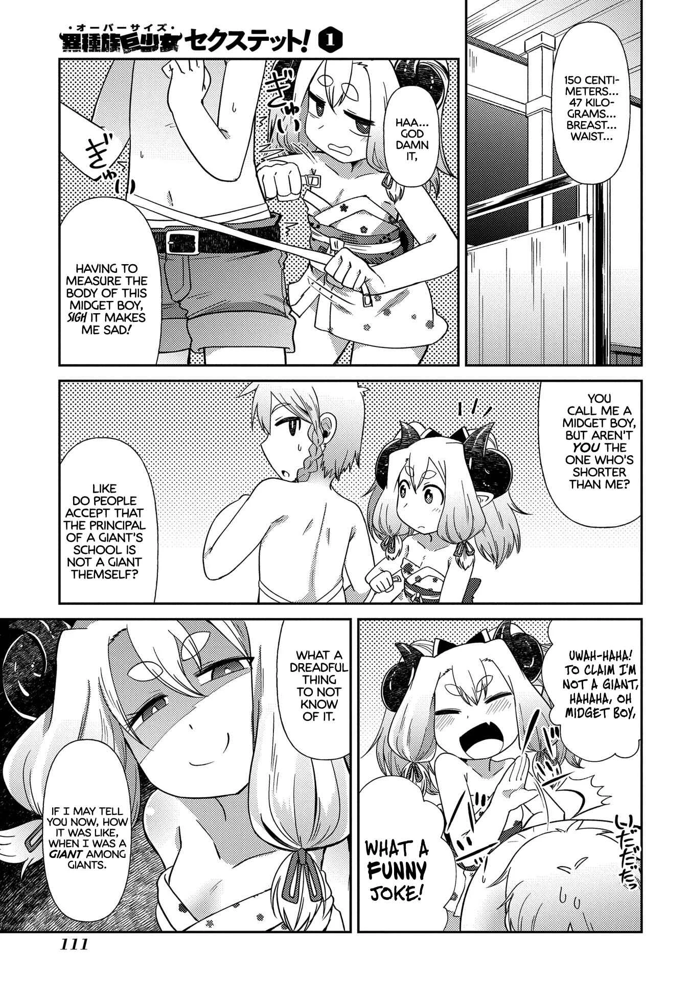 Oversized Sextet Chapter 4: The Giantess and Physical Assessments - Page 13