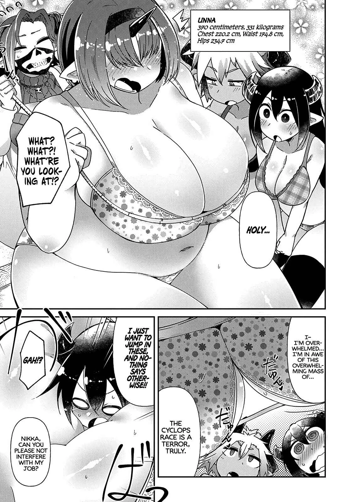 Oversized Sextet Chapter 4: The Giantess and Physical Assessments - Page 17