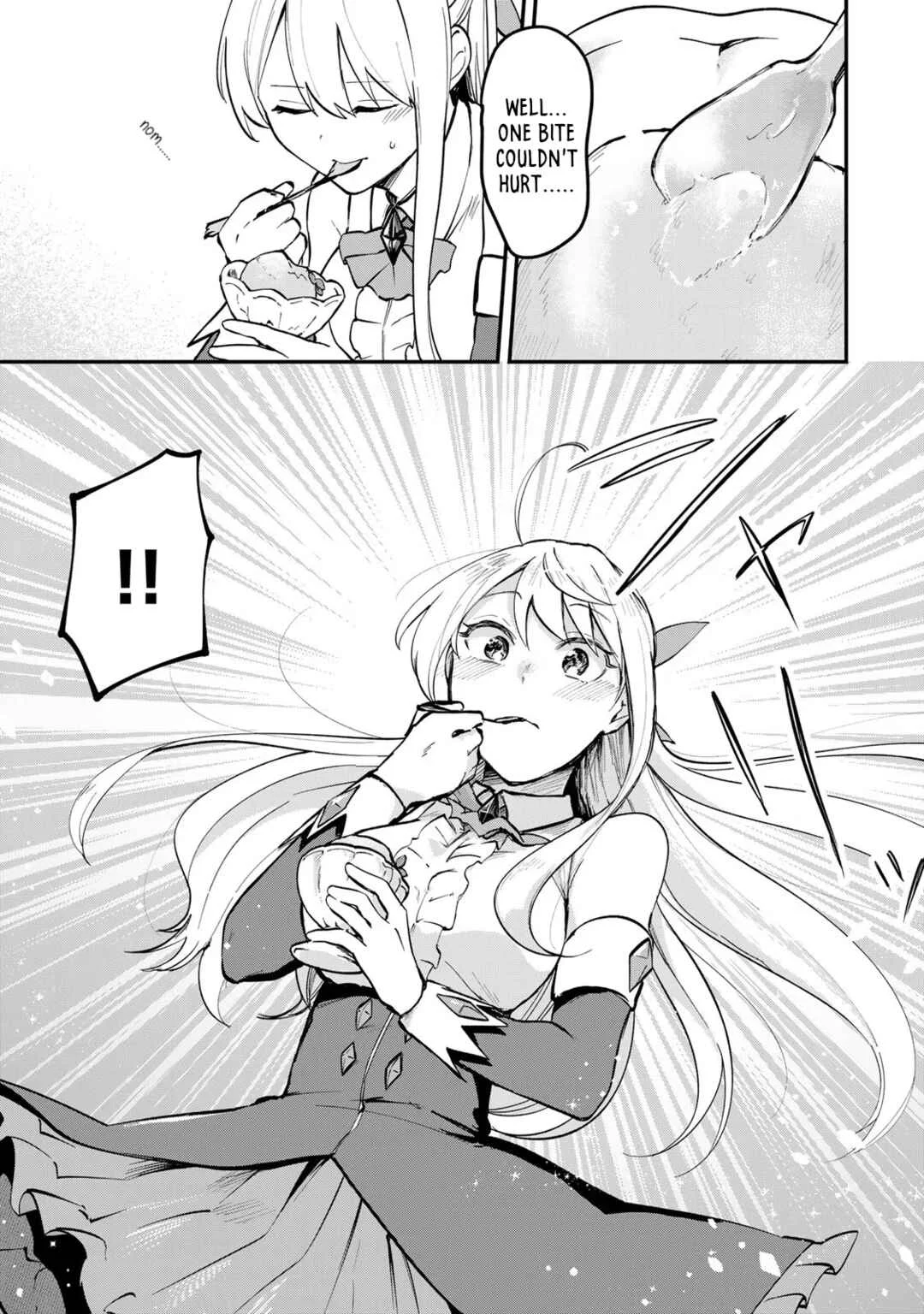 [Pakupaku desu wa] Tsuihou Sareta Ojou-sama no "Monster o Taberu Hodo Tsuyoku Naru" Skill wa, 1-shoku de 1 Level Up Suru Zendai Mimon no Saikyou Skill deshita. 3-nichi de Jinrui Saikyou ni Narimashita wa! Chapter 1: Gobbling Up Slime Sherbet! - Page 14