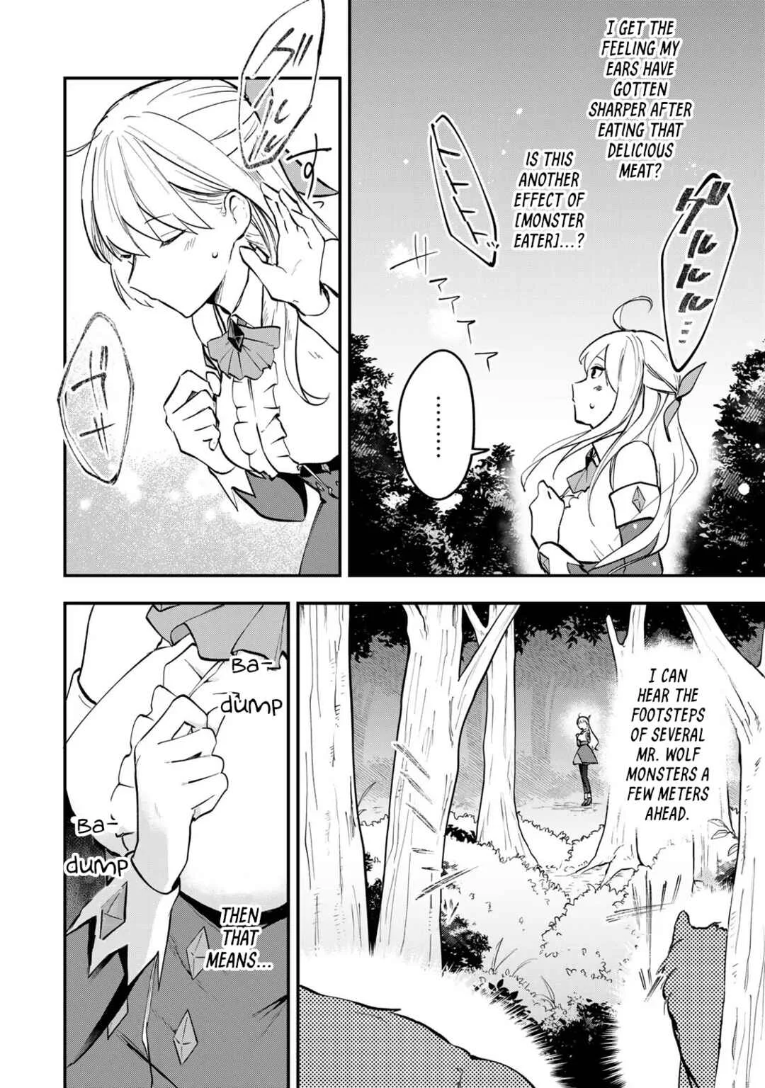 [Pakupaku desu wa] Tsuihou Sareta Ojou-sama no "Monster o Taberu Hodo Tsuyoku Naru" Skill wa, 1-shoku de 1 Level Up Suru Zendai Mimon no Saikyou Skill deshita. 3-nichi de Jinrui Saikyou ni Narimashita wa! Chapter 1: Gobbling Up Slime Sherbet! - Page 28
