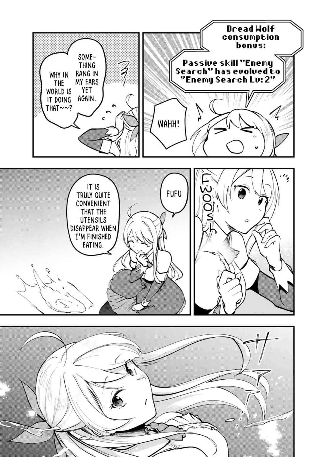 [Pakupaku desu wa] Tsuihou Sareta Ojou-sama no "Monster o Taberu Hodo Tsuyoku Naru" Skill wa, 1-shoku de 1 Level Up Suru Zendai Mimon no Saikyou Skill deshita. 3-nichi de Jinrui Saikyou ni Narimashita wa! Chapter 1: Gobbling Up Slime Sherbet! - Page 33