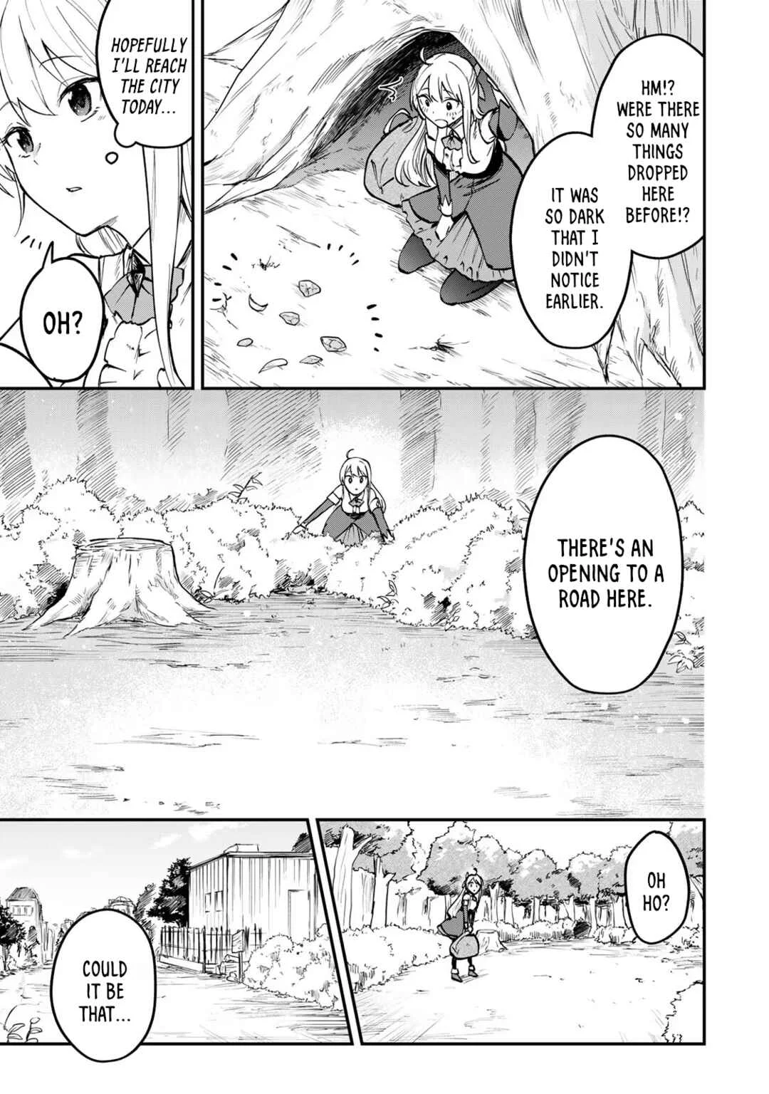 [Pakupaku desu wa] Tsuihou Sareta Ojou-sama no "Monster o Taberu Hodo Tsuyoku Naru" Skill wa, 1-shoku de 1 Level Up Suru Zendai Mimon no Saikyou Skill deshita. 3-nichi de Jinrui Saikyou ni Narimashita wa! Chapter 2: Gobbling Up Sauteed Mimic! - Page 15