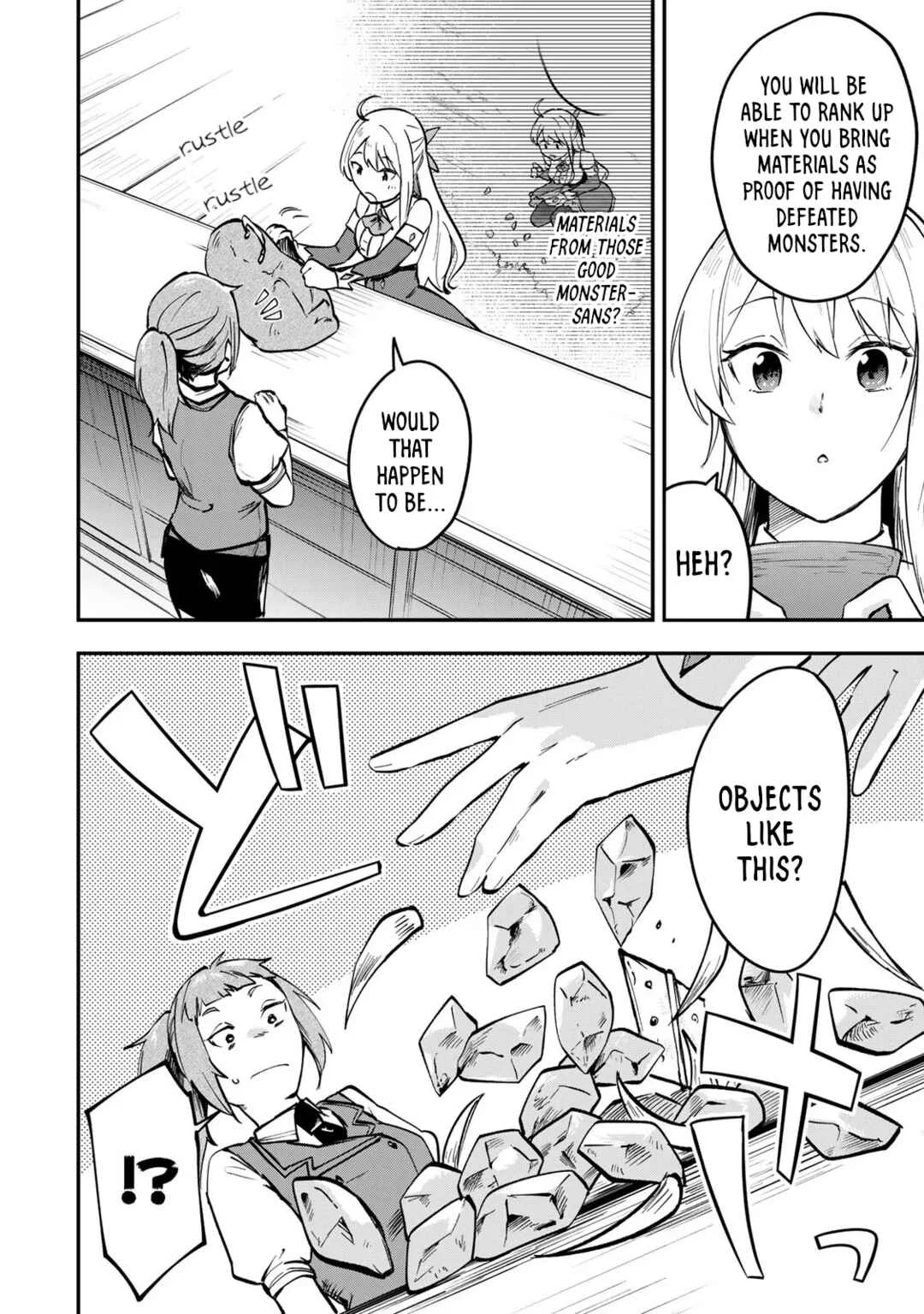 [Pakupaku desu wa] Tsuihou Sareta Ojou-sama no "Monster o Taberu Hodo Tsuyoku Naru" Skill wa, 1-shoku de 1 Level Up Suru Zendai Mimon no Saikyou Skill deshita. 3-nichi de Jinrui Saikyou ni Narimashita wa! Chapter 2: Gobbling Up Sauteed Mimic! - Page 24