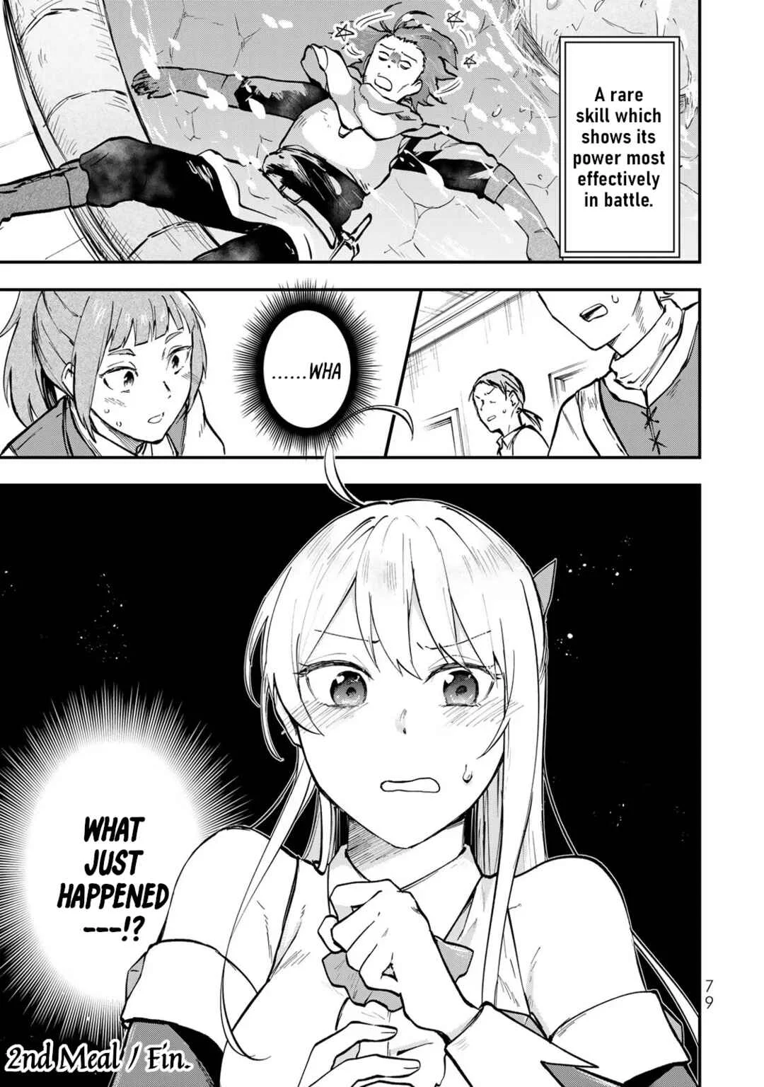 [Pakupaku desu wa] Tsuihou Sareta Ojou-sama no "Monster o Taberu Hodo Tsuyoku Naru" Skill wa, 1-shoku de 1 Level Up Suru Zendai Mimon no Saikyou Skill deshita. 3-nichi de Jinrui Saikyou ni Narimashita wa! Chapter 2: Gobbling Up Sauteed Mimic! - Page 36