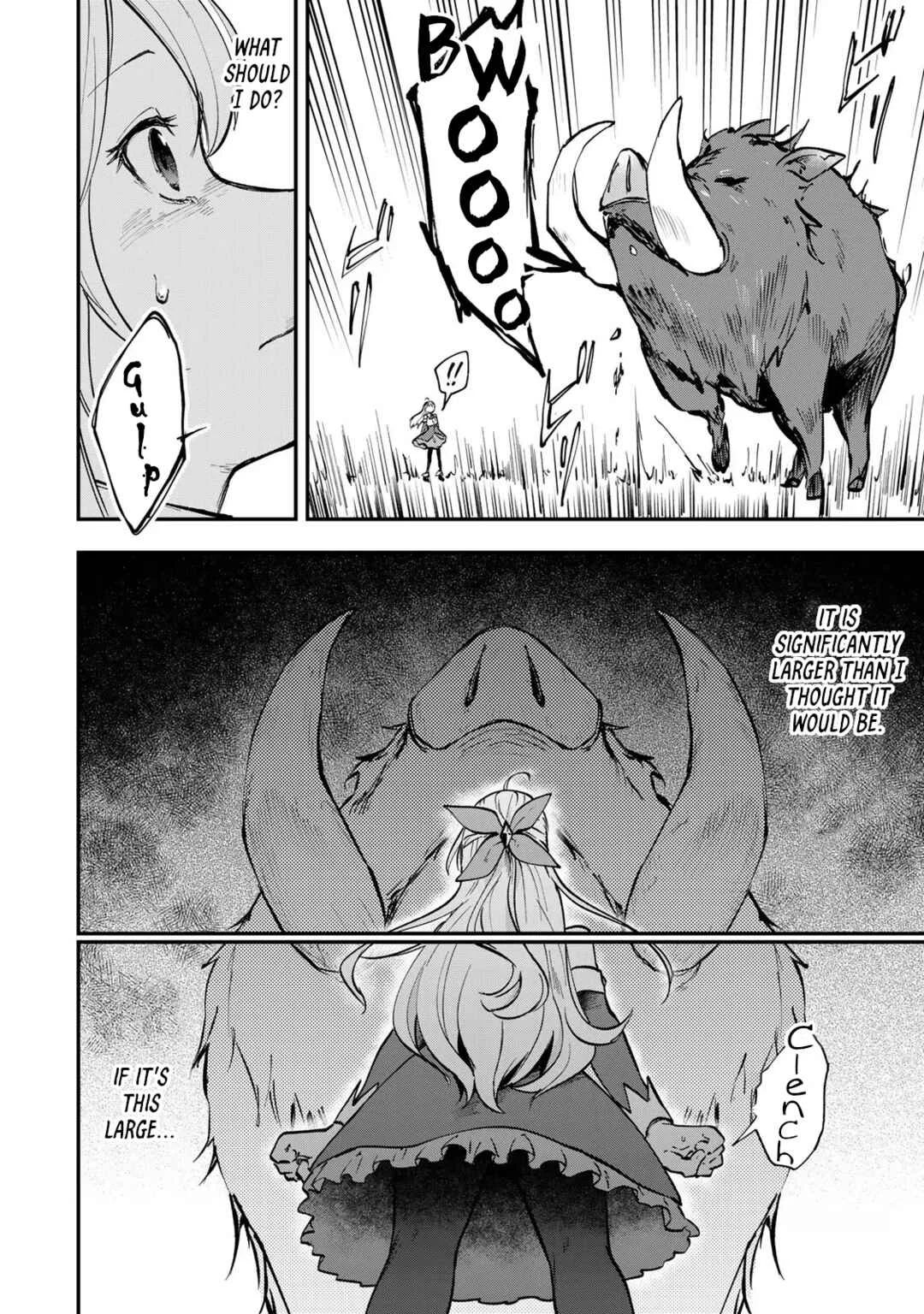 [Pakupaku desu wa] Tsuihou Sareta Ojou-sama no "Monster o Taberu Hodo Tsuyoku Naru" Skill wa, 1-shoku de 1 Level Up Suru Zendai Mimon no Saikyou Skill deshita. 3-nichi de Jinrui Saikyou ni Narimashita wa! Chapter 3: Gobbling Up Wild Caught Grand Boar! - Page 15