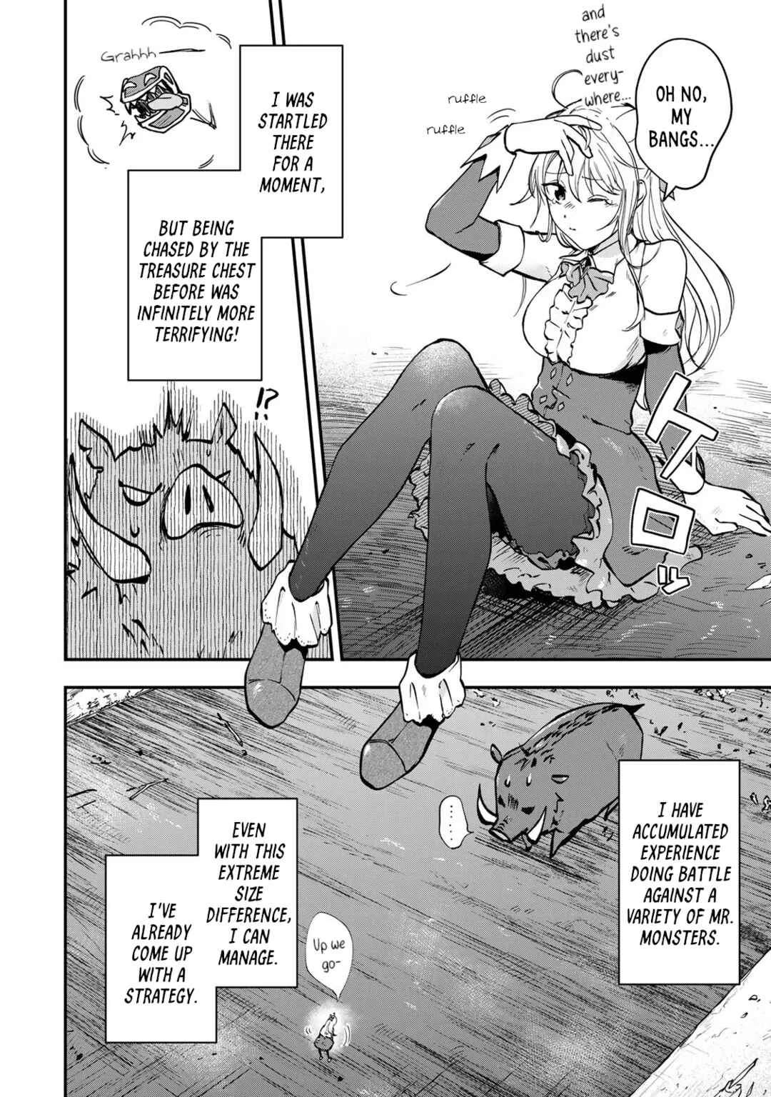 [Pakupaku desu wa] Tsuihou Sareta Ojou-sama no "Monster o Taberu Hodo Tsuyoku Naru" Skill wa, 1-shoku de 1 Level Up Suru Zendai Mimon no Saikyou Skill deshita. 3-nichi de Jinrui Saikyou ni Narimashita wa! Chapter 3: Gobbling Up Wild Caught Grand Boar! - Page 19