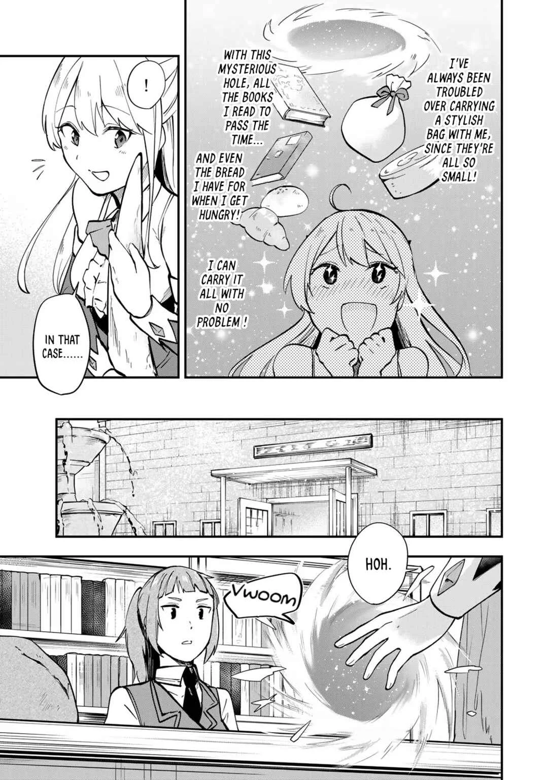 [Pakupaku desu wa] Tsuihou Sareta Ojou-sama no "Monster o Taberu Hodo Tsuyoku Naru" Skill wa, 1-shoku de 1 Level Up Suru Zendai Mimon no Saikyou Skill deshita. 3-nichi de Jinrui Saikyou ni Narimashita wa! Chapter 4: Obtaining a Gold Card! - Page 7
