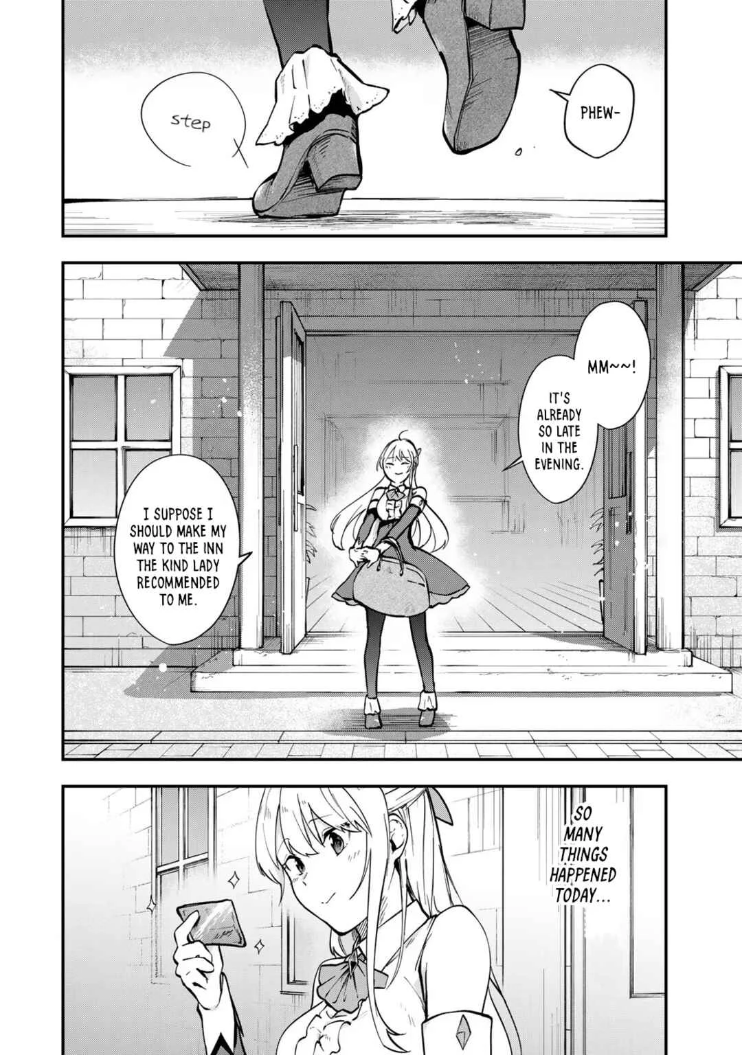 [Pakupaku desu wa] Tsuihou Sareta Ojou-sama no "Monster o Taberu Hodo Tsuyoku Naru" Skill wa, 1-shoku de 1 Level Up Suru Zendai Mimon no Saikyou Skill deshita. 3-nichi de Jinrui Saikyou ni Narimashita wa! Chapter 4: Obtaining a Gold Card! - Page 12