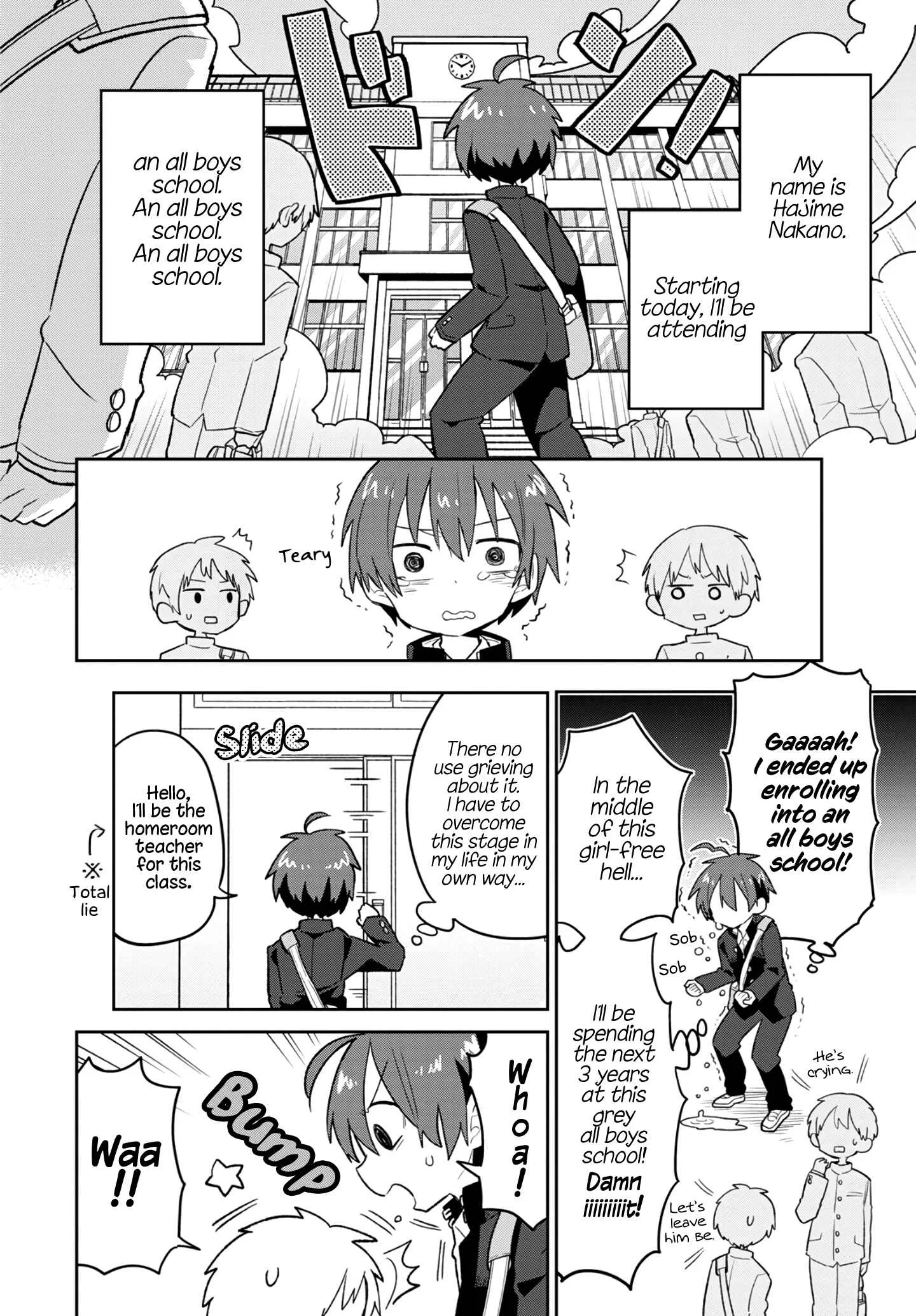 Puberty, an All Boys School!? and Nakano-kun Chapter 1: My Classmates At Our All Boys School Shouldn't Be Making My Heart Race - Page 2