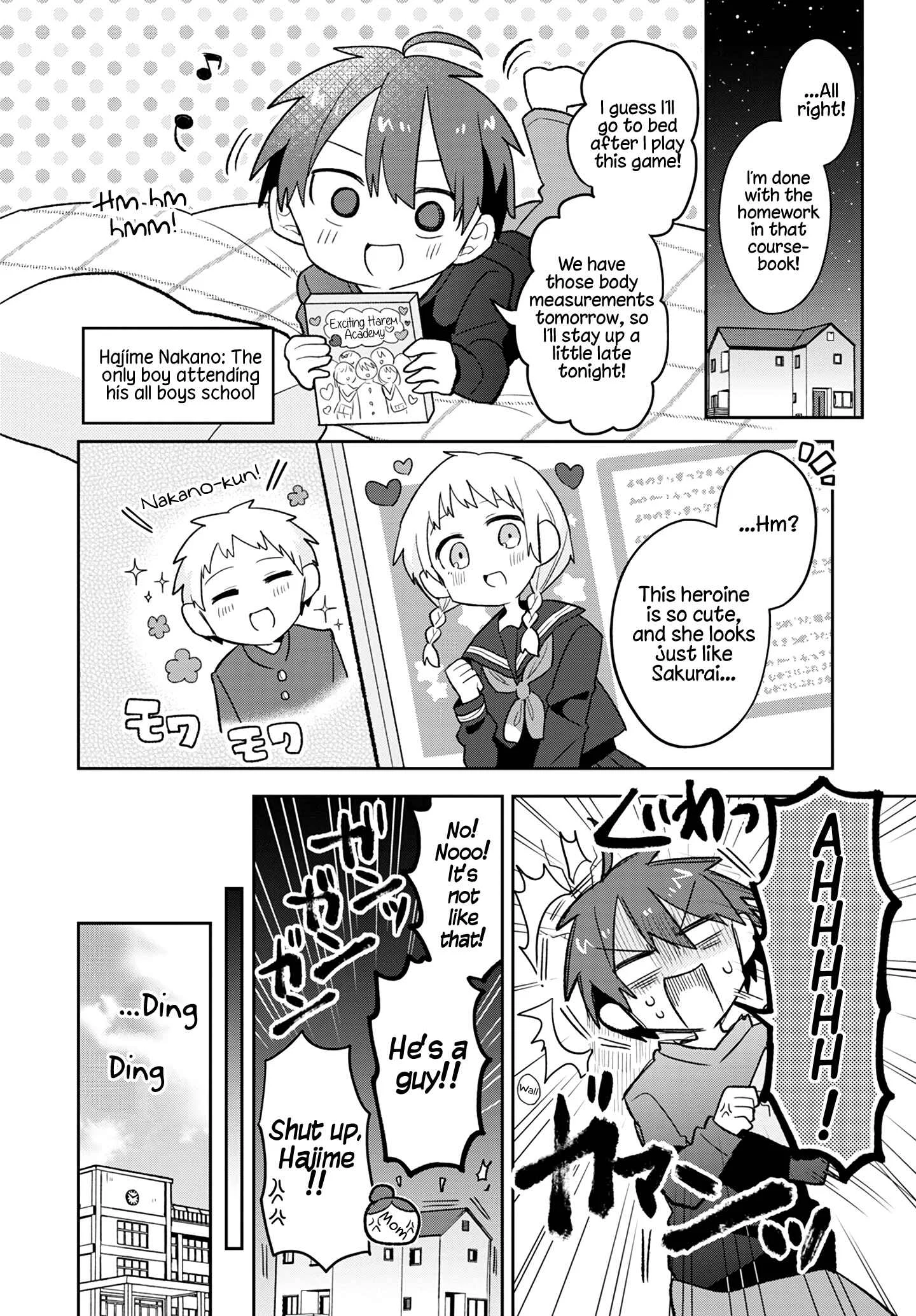 Puberty, an All Boys School!? and Nakano-kun Chapter 2: Why Does He Look So Cute!!? - Page 4