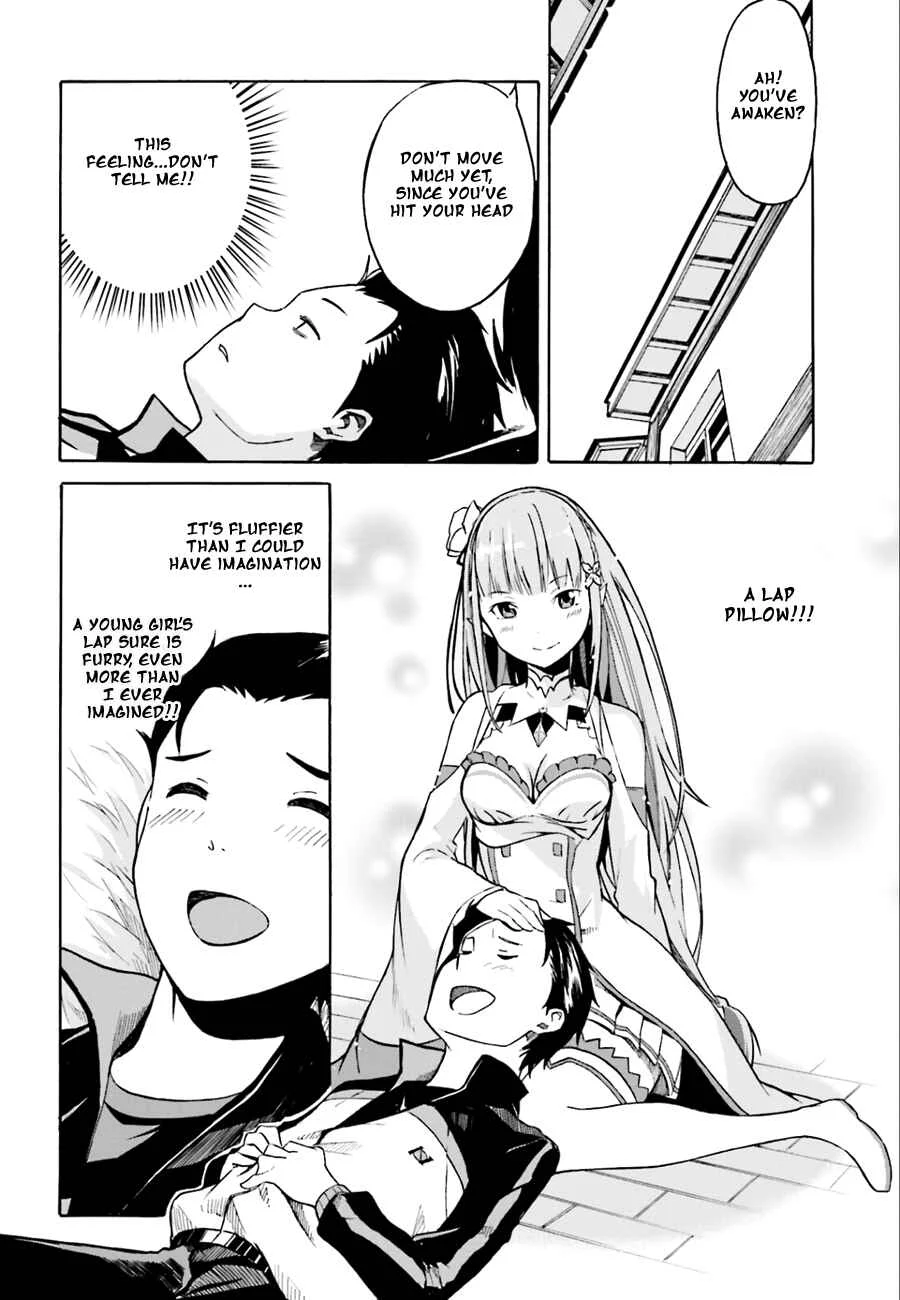 Re:Zero kara Hajimeru Isekai Seikatsu: Dai 1-shou—Outo no Ichinichi-hen Chapter 2: Returning the Lap Pillows Favor - Page 4