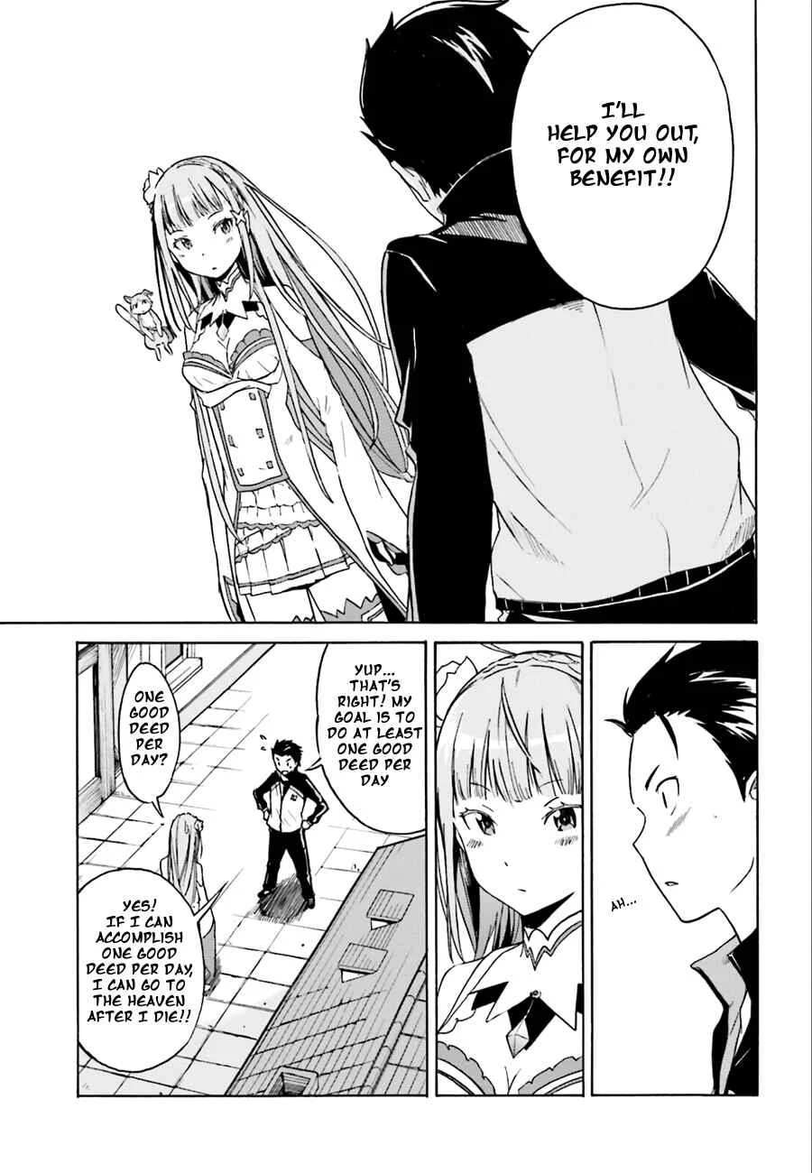 Re:Zero kara Hajimeru Isekai Seikatsu: Dai 1-shou—Outo no Ichinichi-hen Chapter 2: Returning the Lap Pillows Favor - Page 9