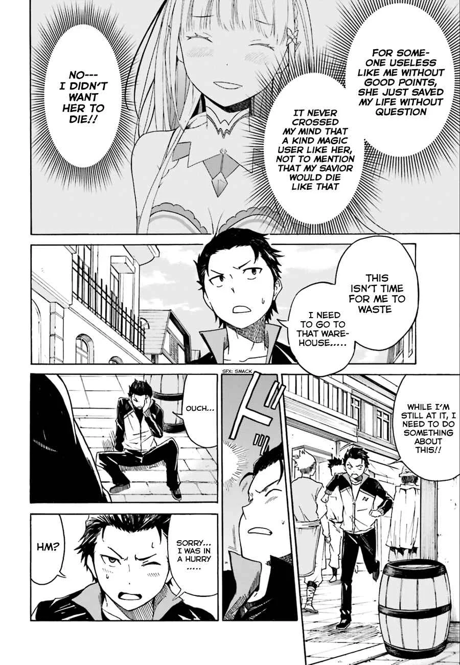 Re:Zero kara Hajimeru Isekai Seikatsu: Dai 1-shou—Outo no Ichinichi-hen Chapter 4: The Bitter Taste of Alcohol - Page 6