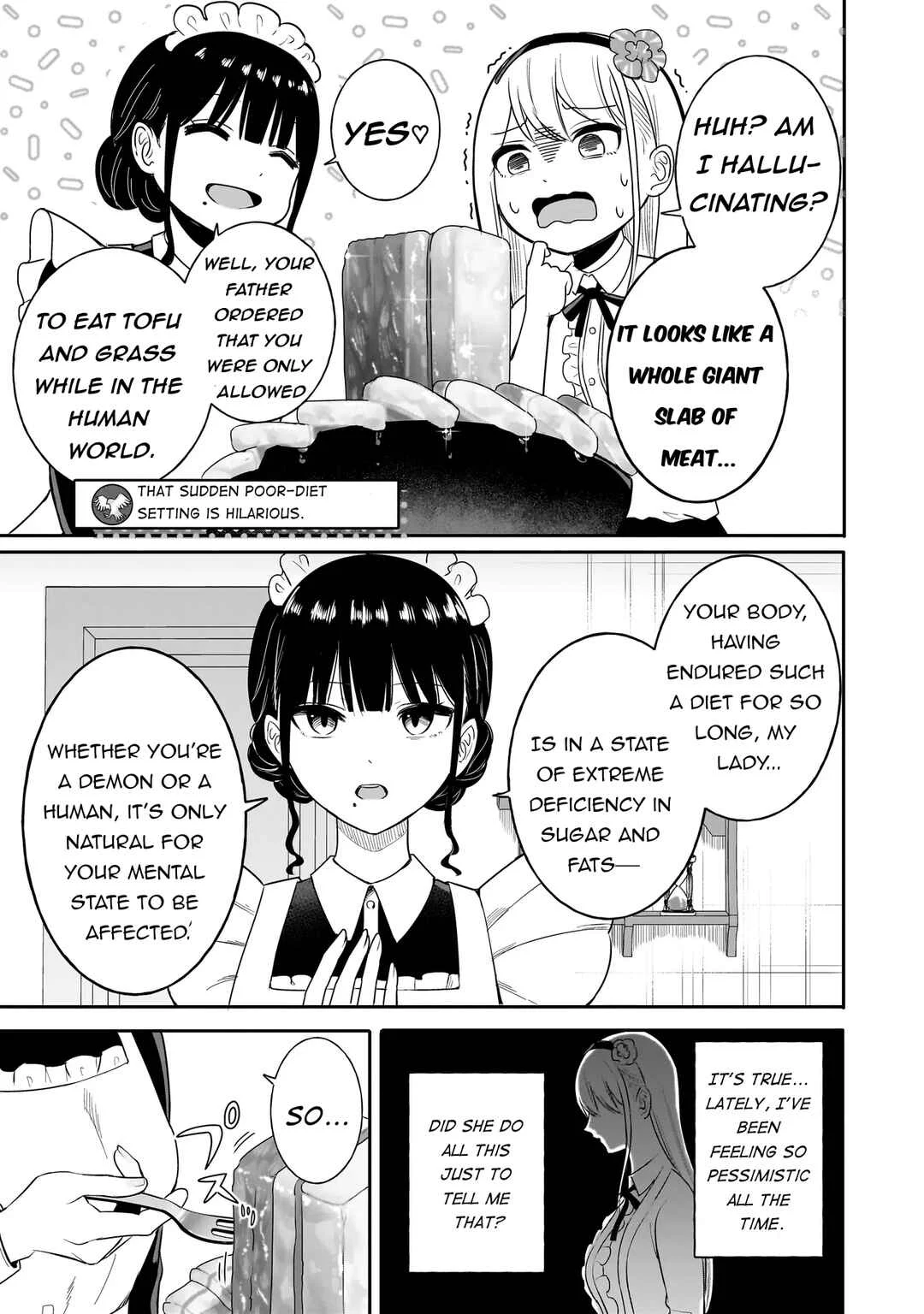 Reijou VTuber wa Maid no Yashoku ni Juurinsareru ~Kindan Gohan de Shokureposei Haishin~ Chapter 1: The jiggly and firm one - Page 22