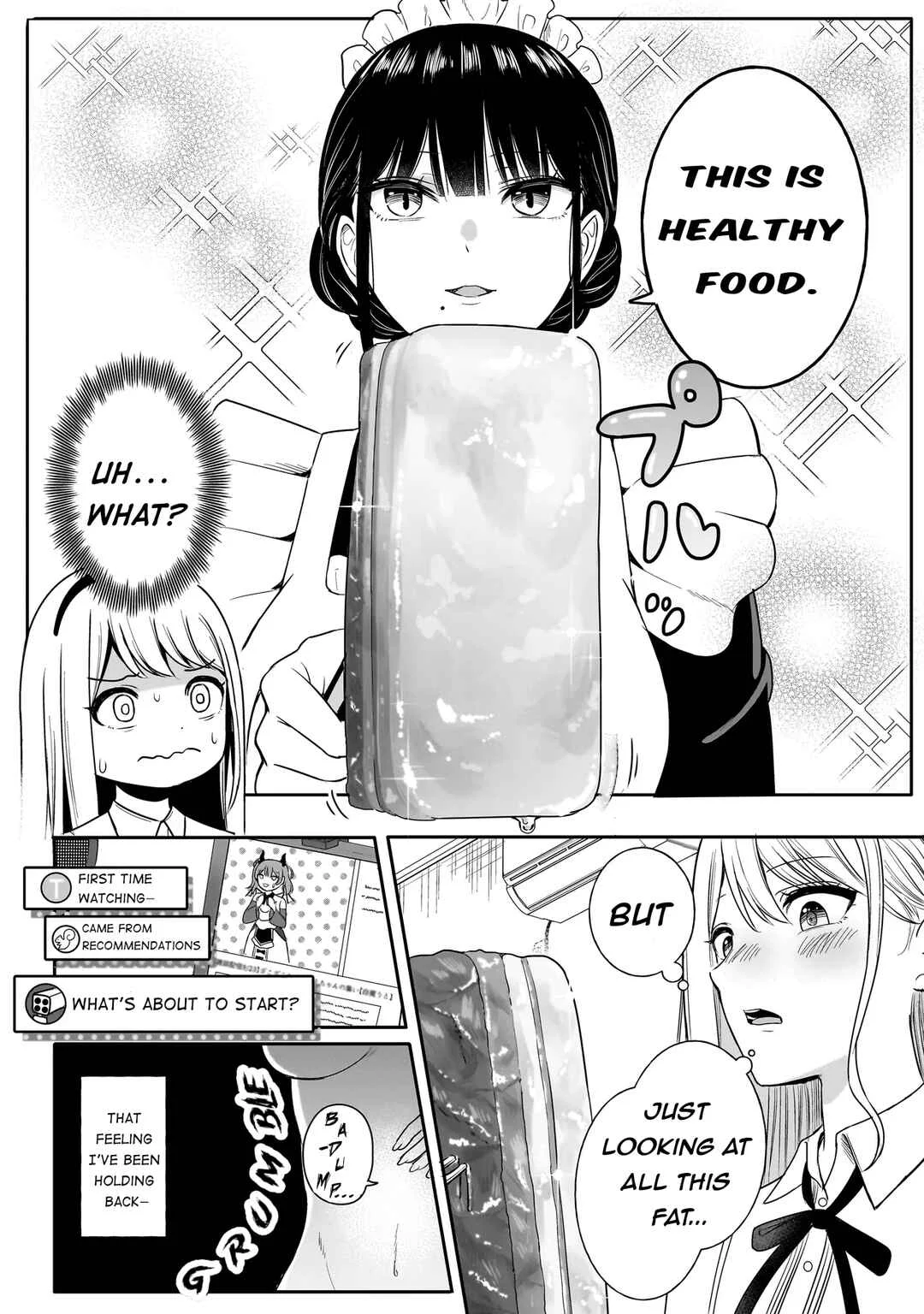 Reijou VTuber wa Maid no Yashoku ni Juurinsareru ~Kindan Gohan de Shokureposei Haishin~ Chapter 1: The jiggly and firm one - Page 23