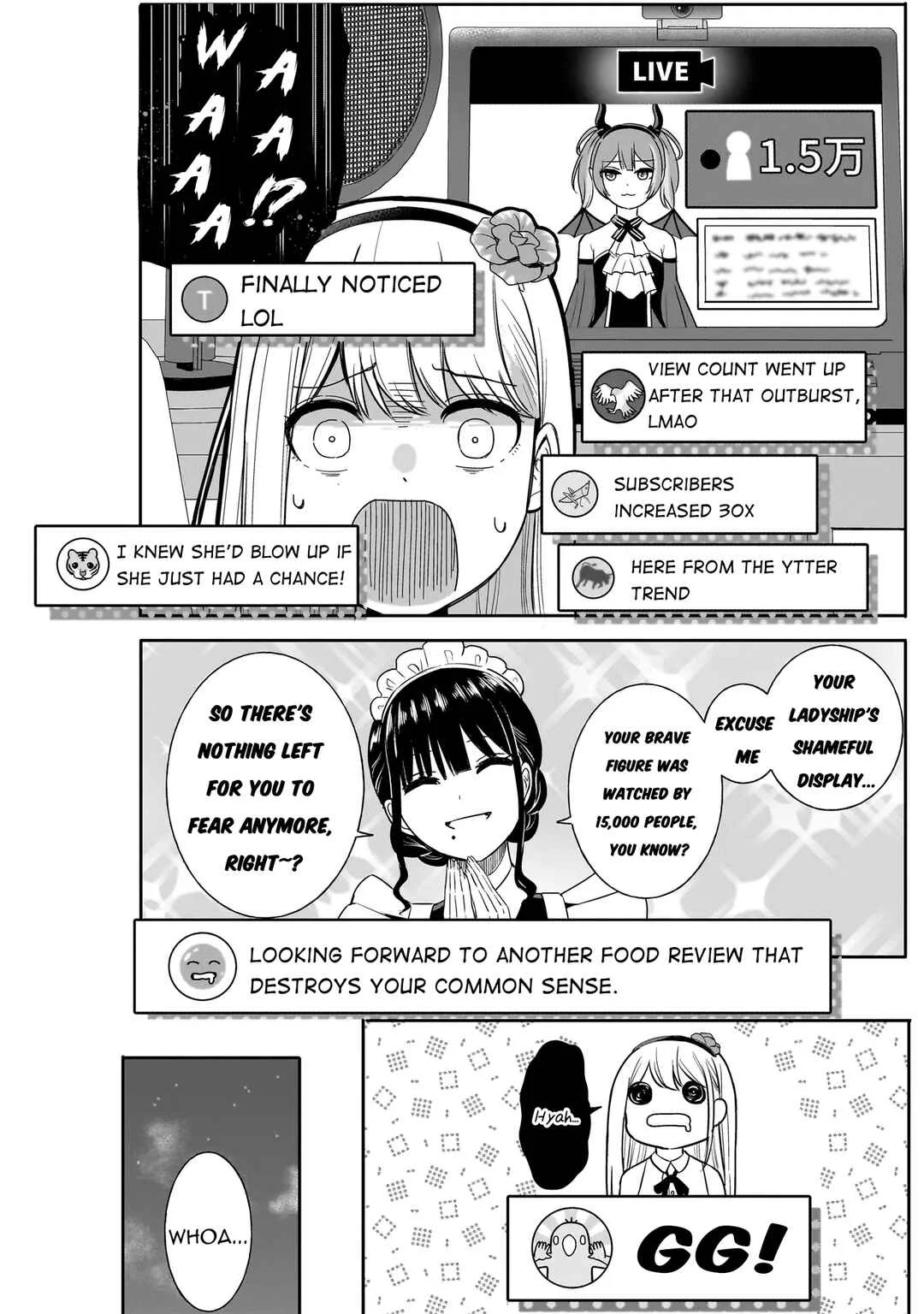 Reijou VTuber wa Maid no Yashoku ni Juurinsareru ~Kindan Gohan de Shokureposei Haishin~ Chapter 1: The jiggly and firm one - Page 37