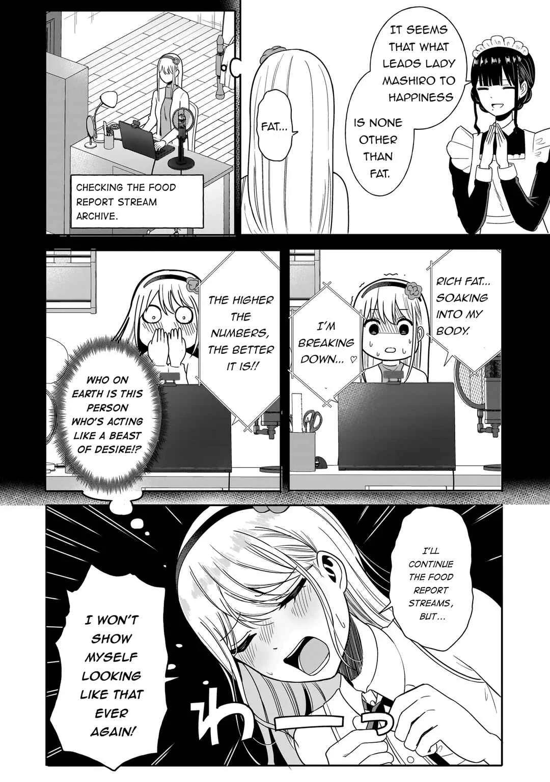 Reijou VTuber wa Maid no Yashoku ni Juurinsareru ~Kindan Gohan de Shokureposei Haishin~ Chapter 2.1: The kind that's super crispy and fluffy inside - Page 10